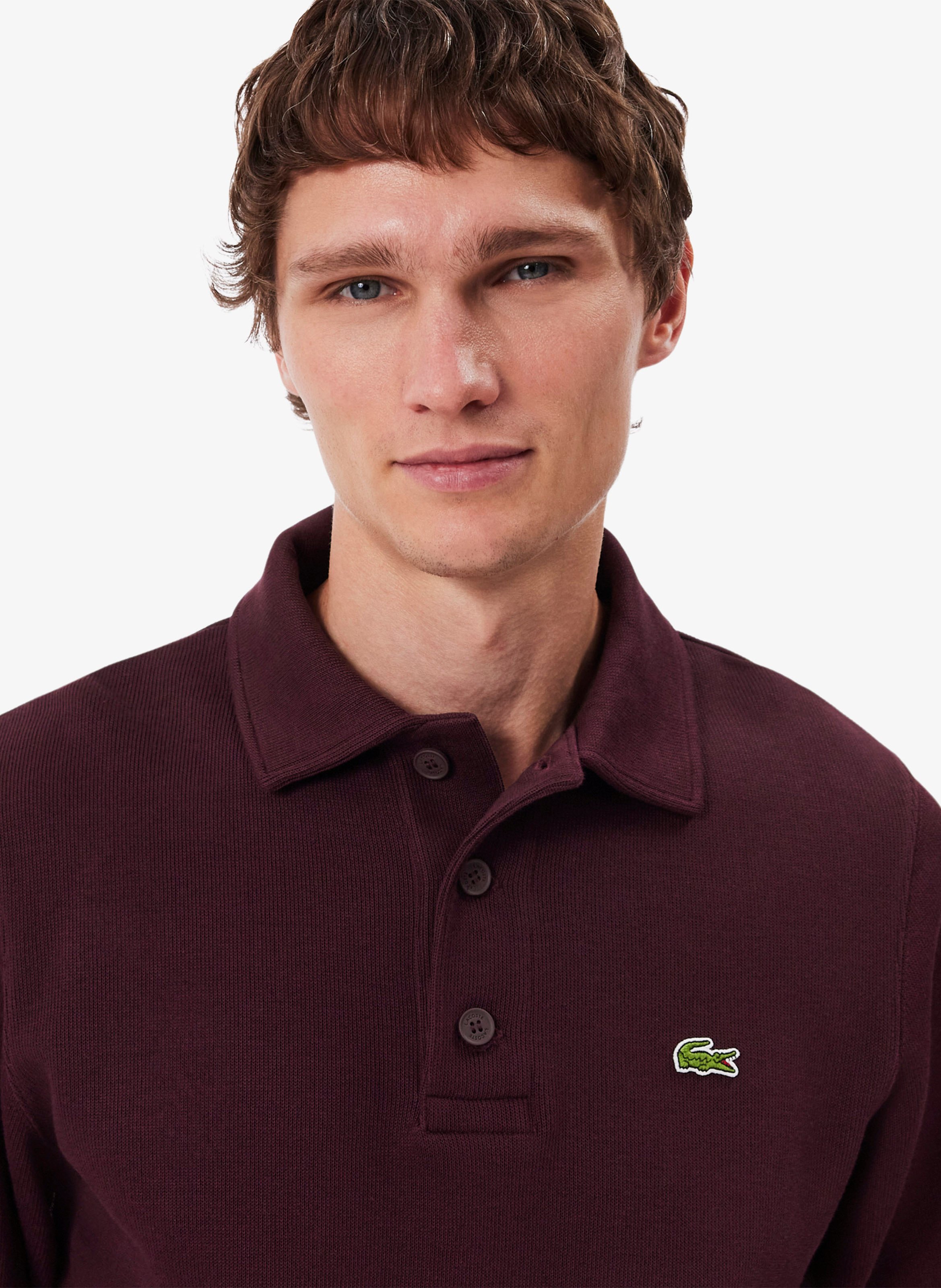 Polo-Sweatshirt aus Baumwollmischung LACOSTE Rot