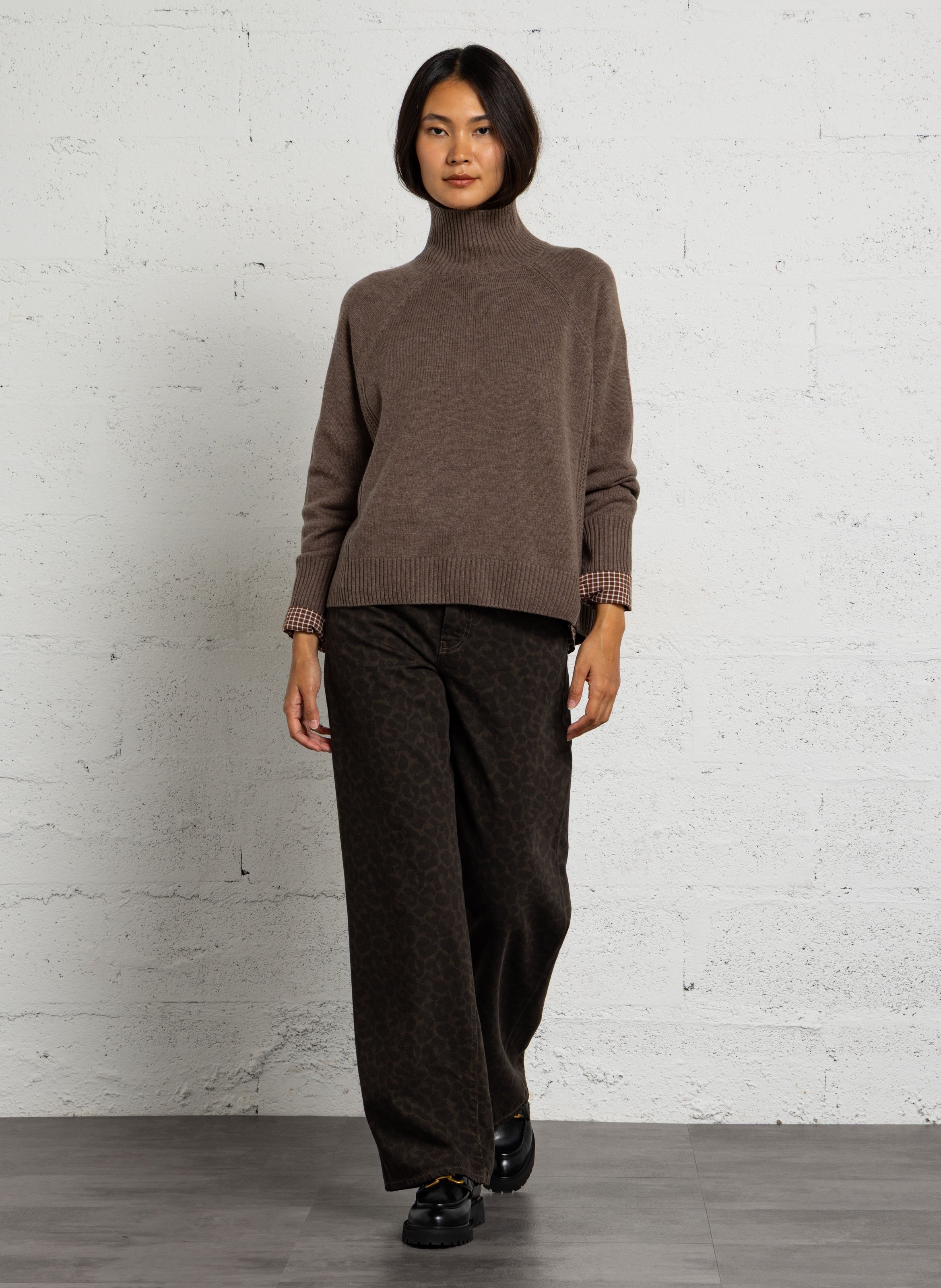 Oversized wool sweater DES PETITS HAUTS Grey