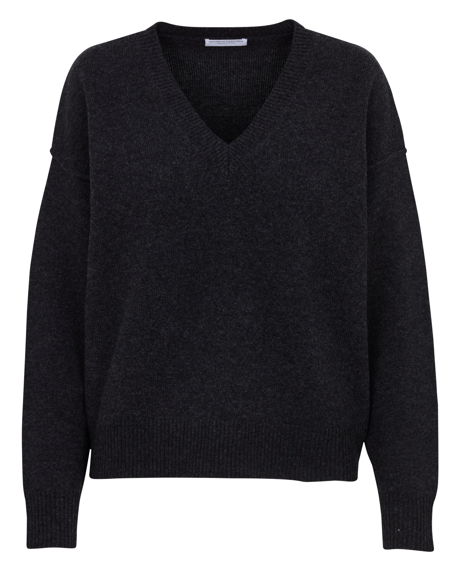 Pull ample col V en laine mérinos MAJESTIC FILATURES