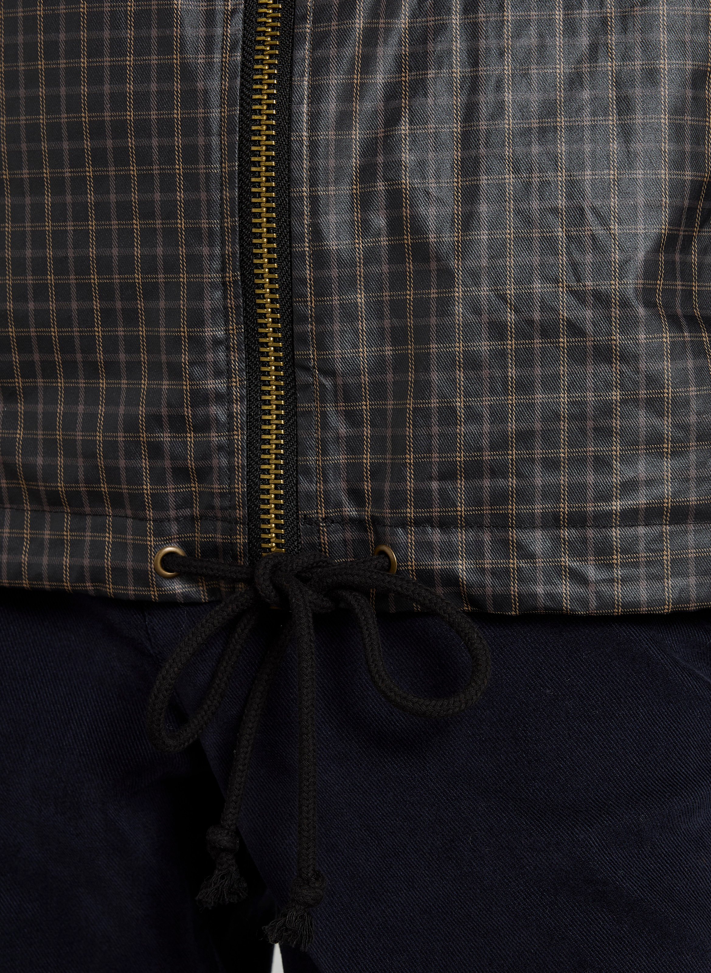 Ruimvallende windbreaker met opstaande kraag van katoen LEON & HARPER Zwart