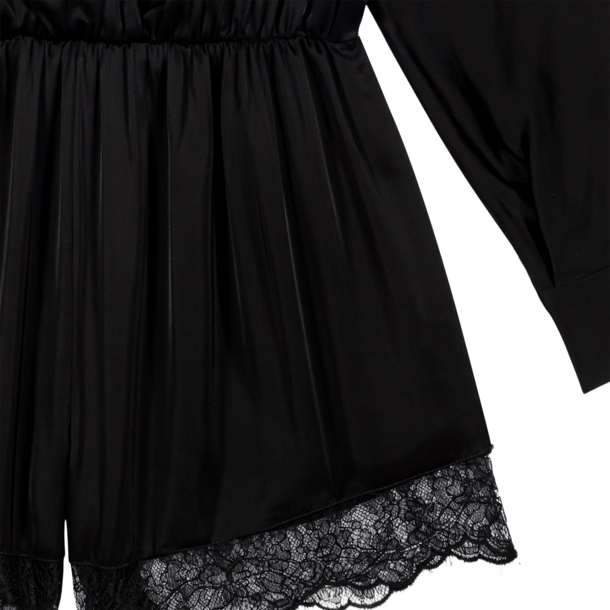 Soepel kort jumpsuit met lavallièrekraag MAJE Zwart