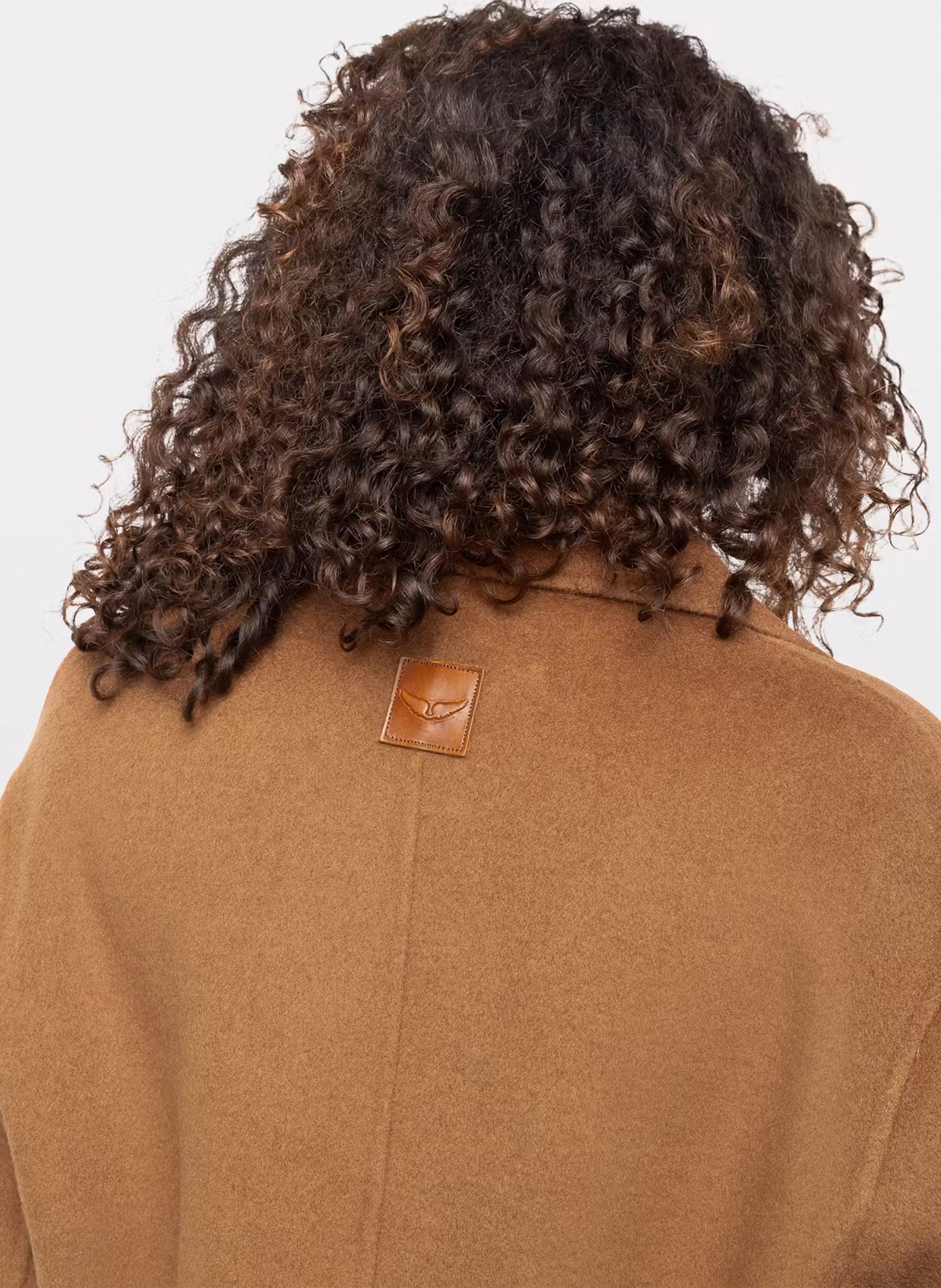Manteau long ceinturé en laine recyclée mélangée ZADIG&VOLTAIRE Beige