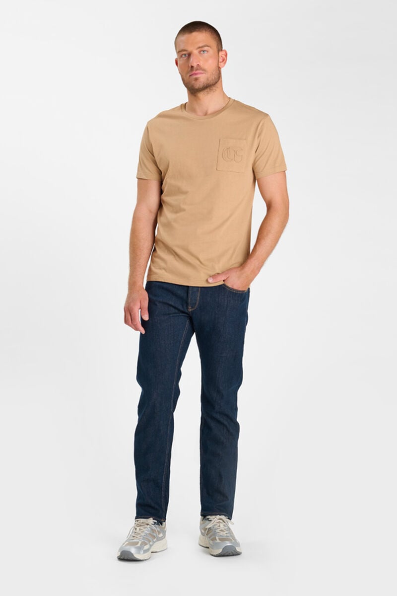 Round-neck T-shirt LE TEMPS DES CERISES Beige