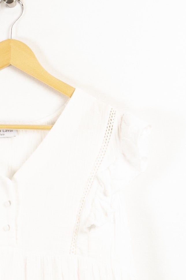 Blouse Laura Laval - Seconde Main White