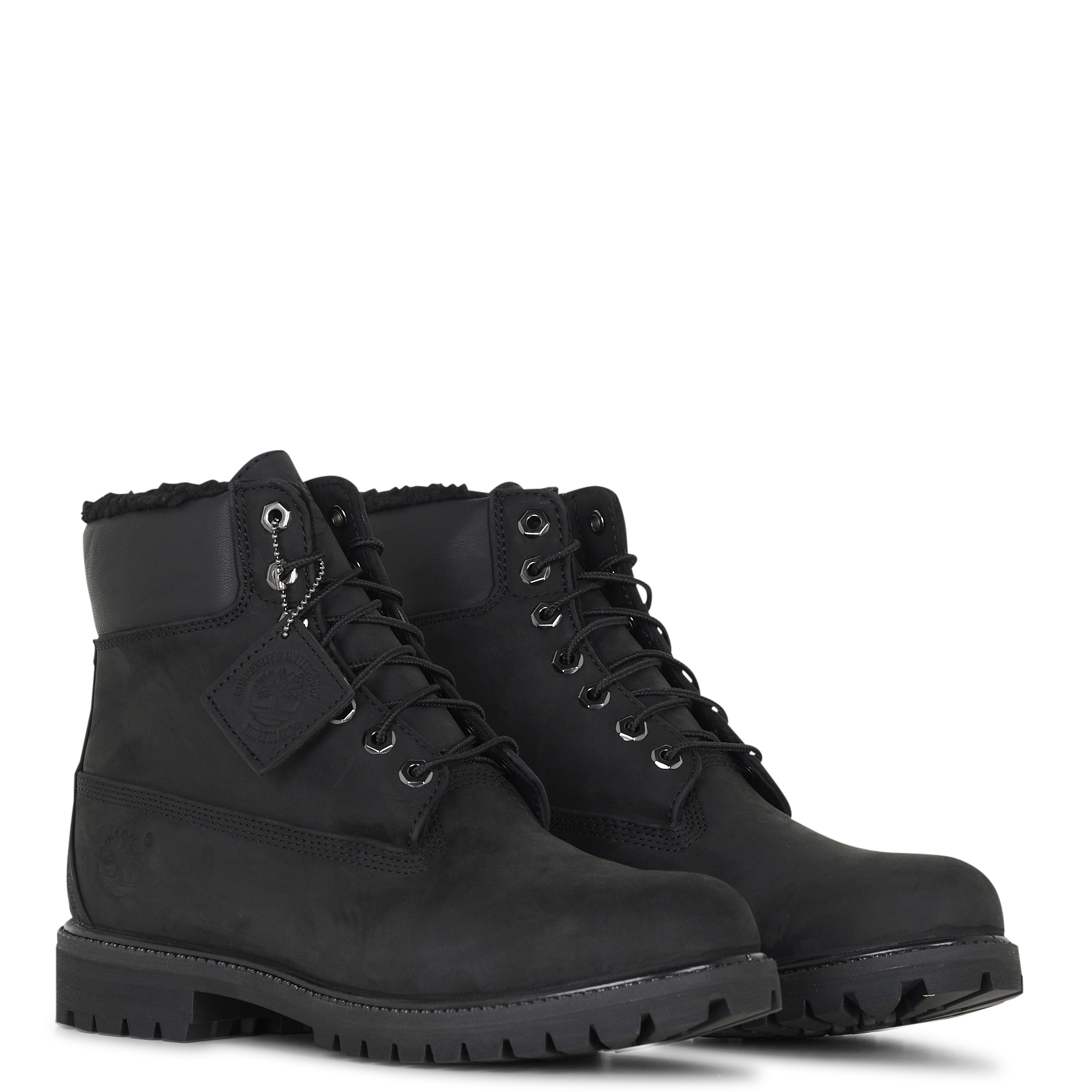 Lace-up leather ankle boots TIMBERLAND Black