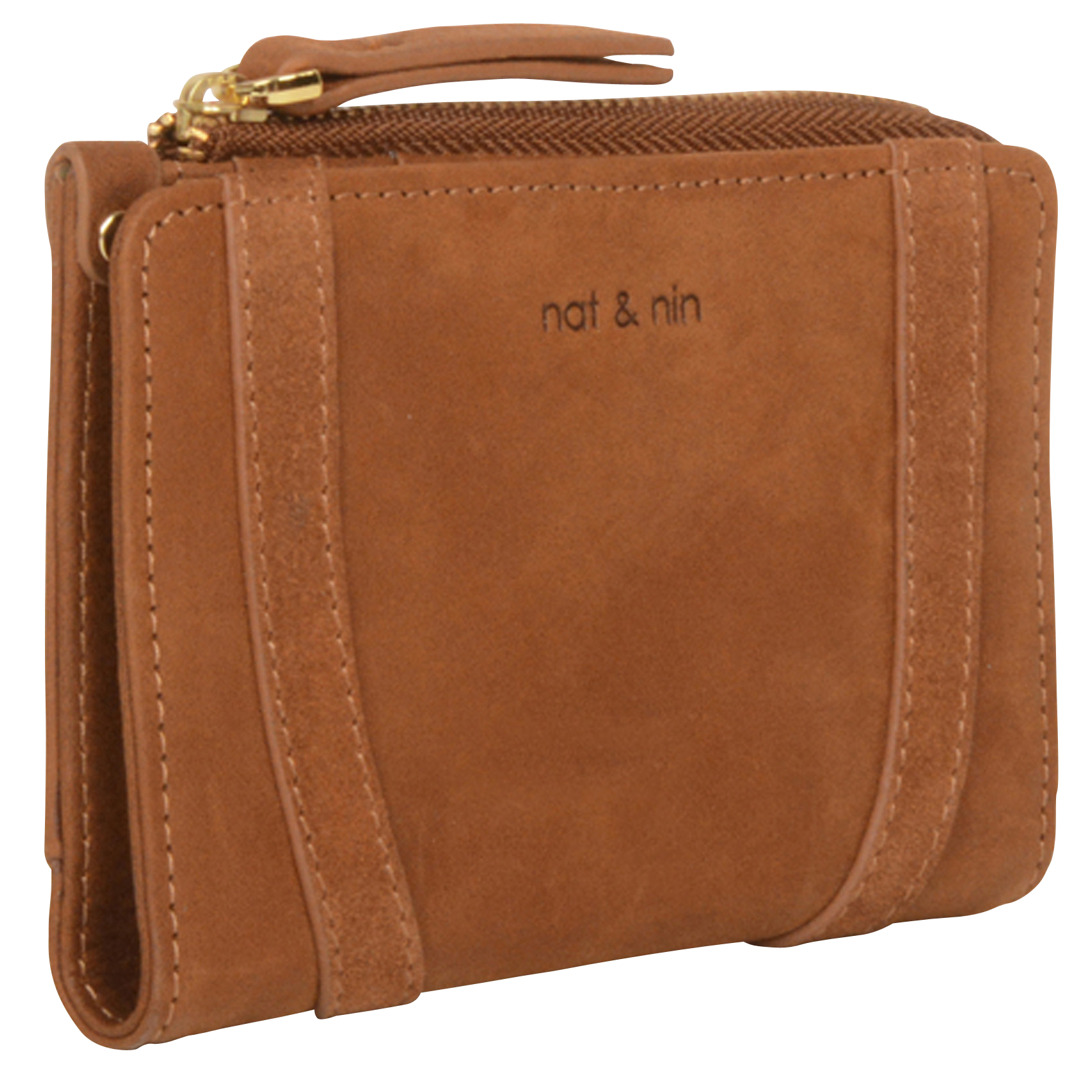 Portefeuille en cuir  NAT & NIN Marron