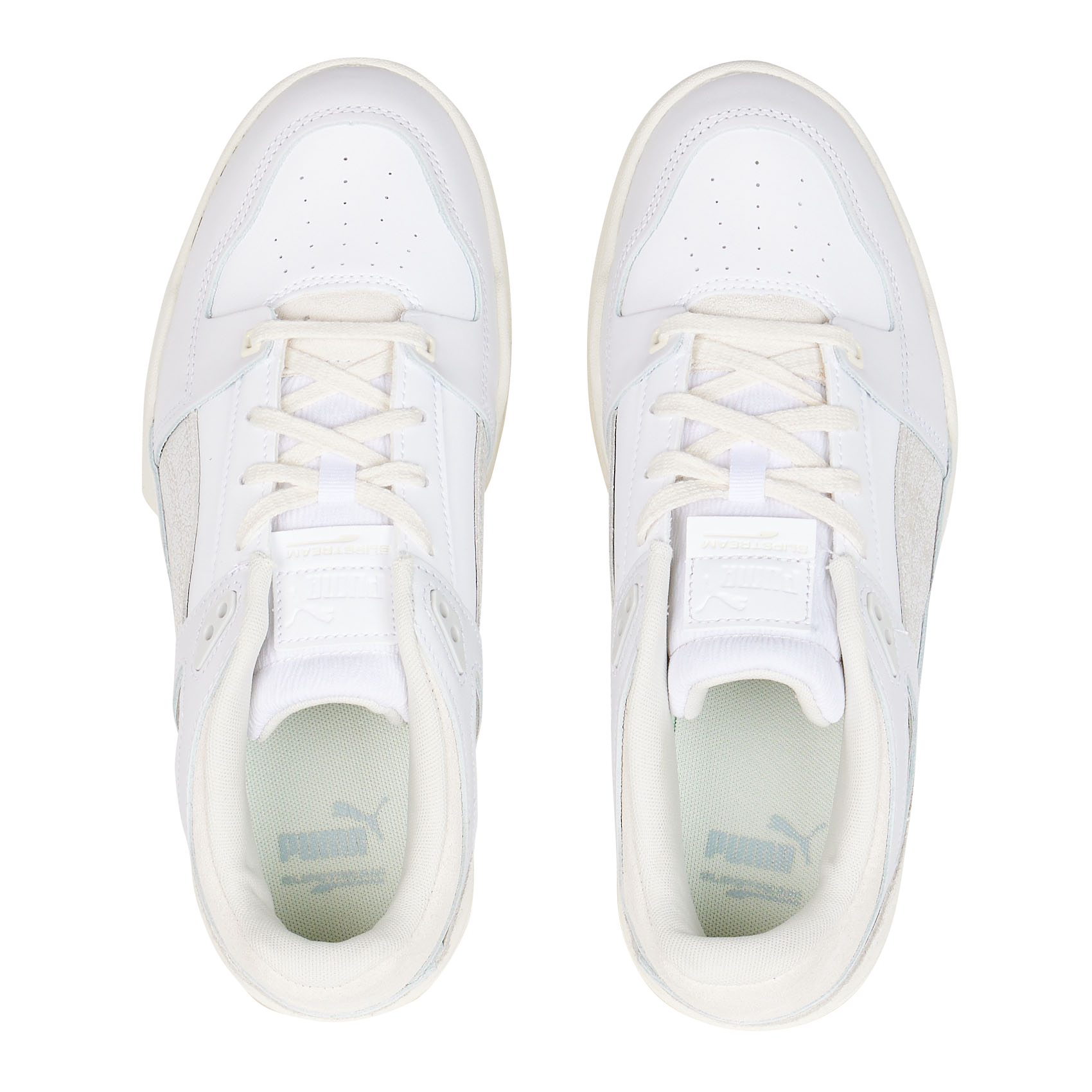 Leather low-top sneakers PUMA White