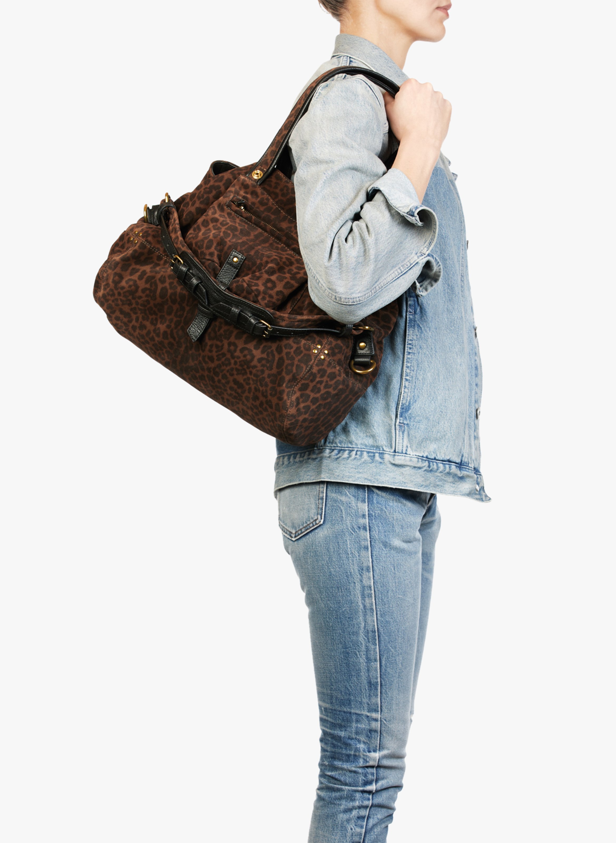 Sac porté épaule en cuir JEROME DREYFUSS Multicolore