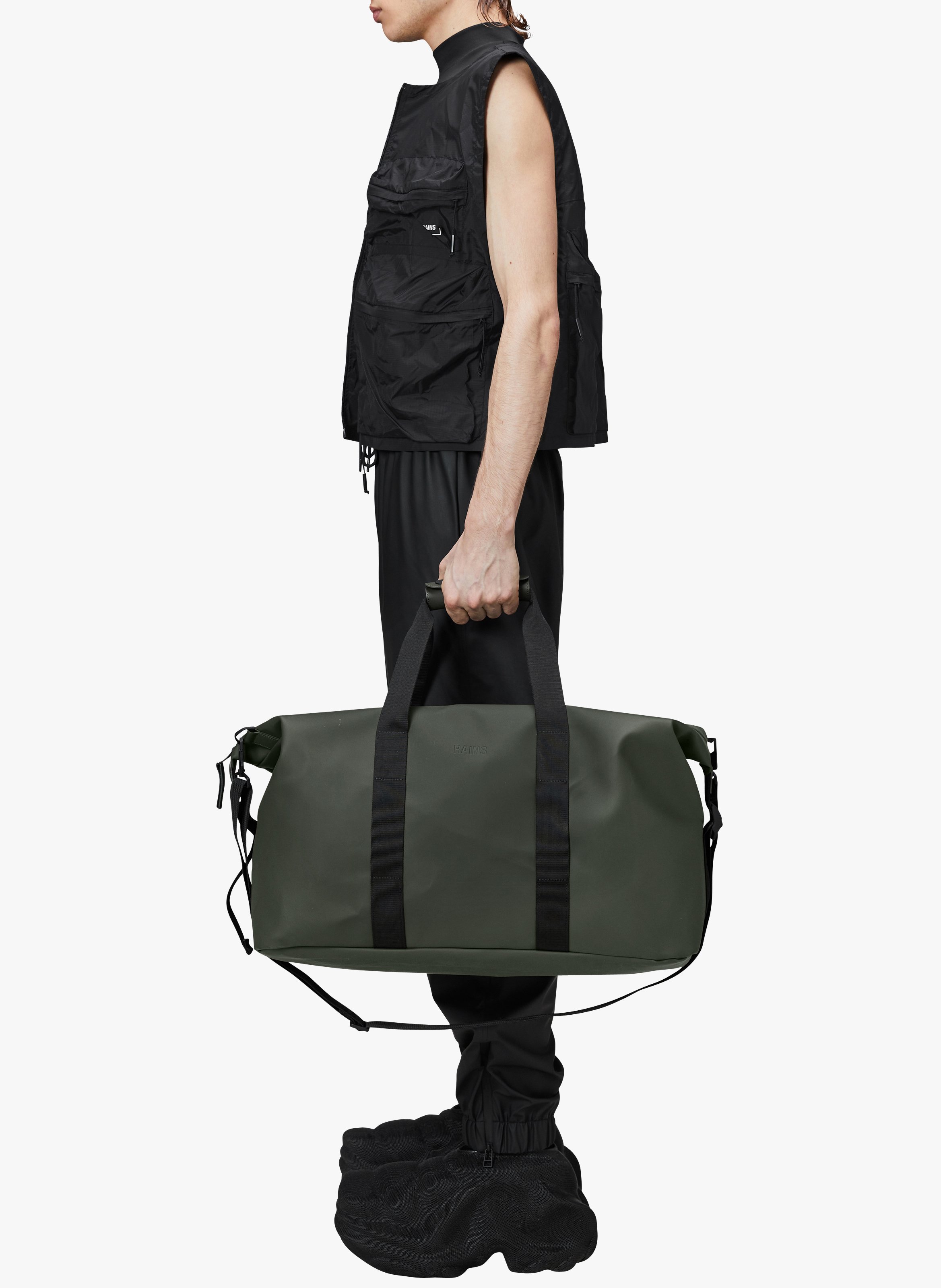 Waterproof weekend bag raincoat RAINS Green