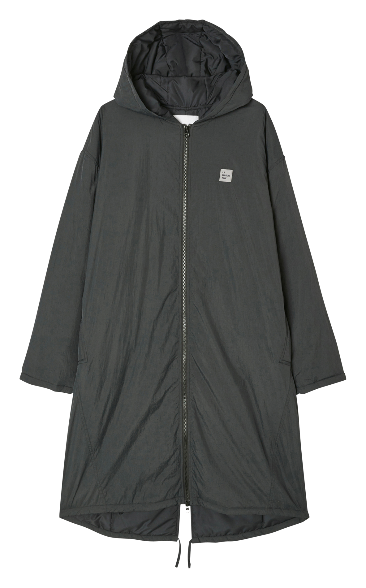 Parka col montant ample Zotcity Carbone American vintage Homme