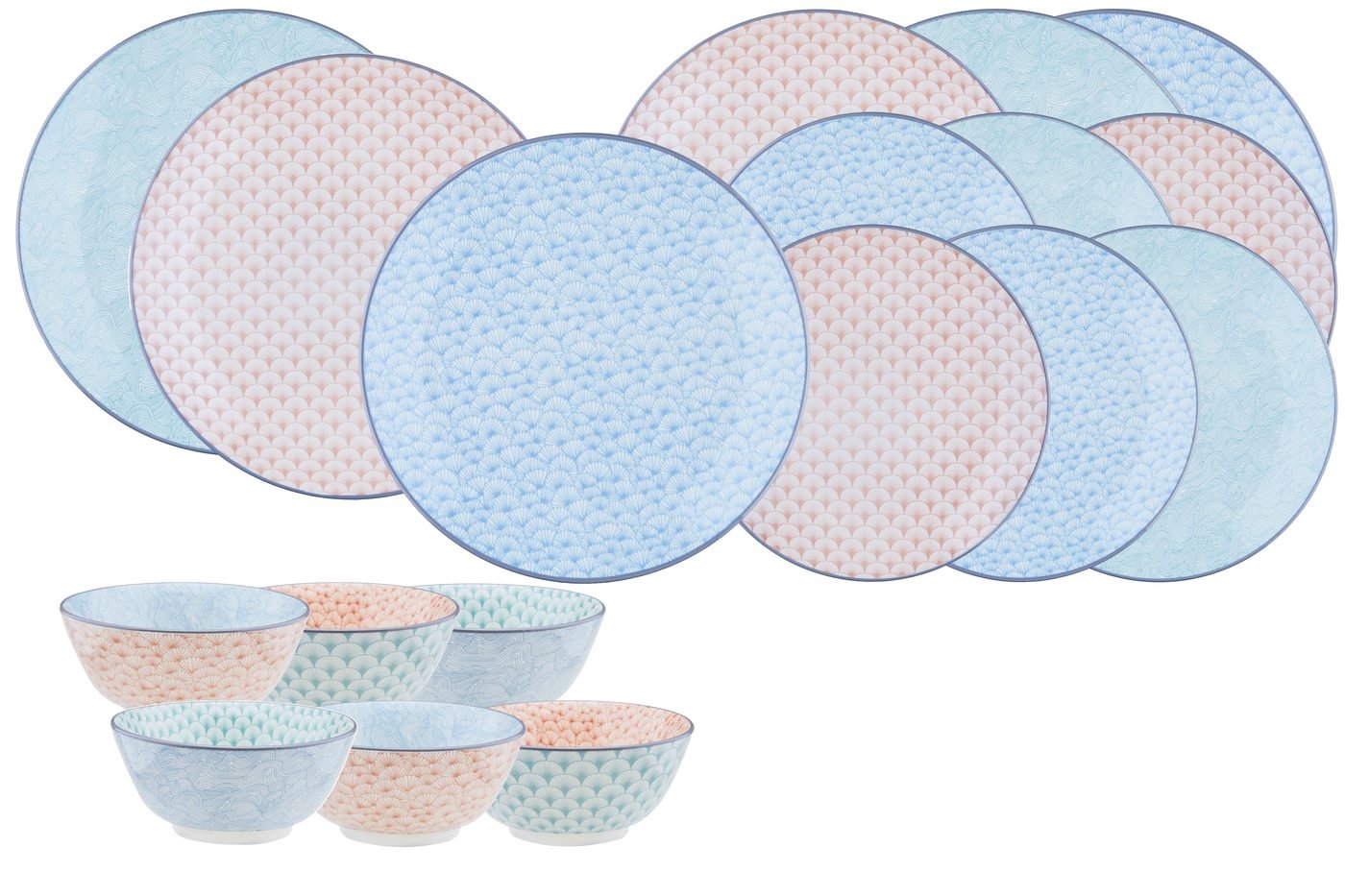 Essentials service - 18 pieces - dark blue BJORN