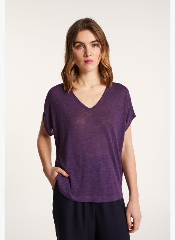 Pull flamme violet hotsell