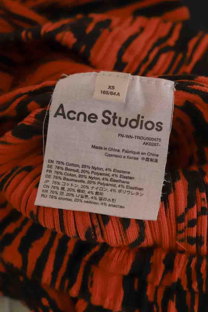 Bead-embroidered dress ACNE STUDIOS - Seconde Main Orange