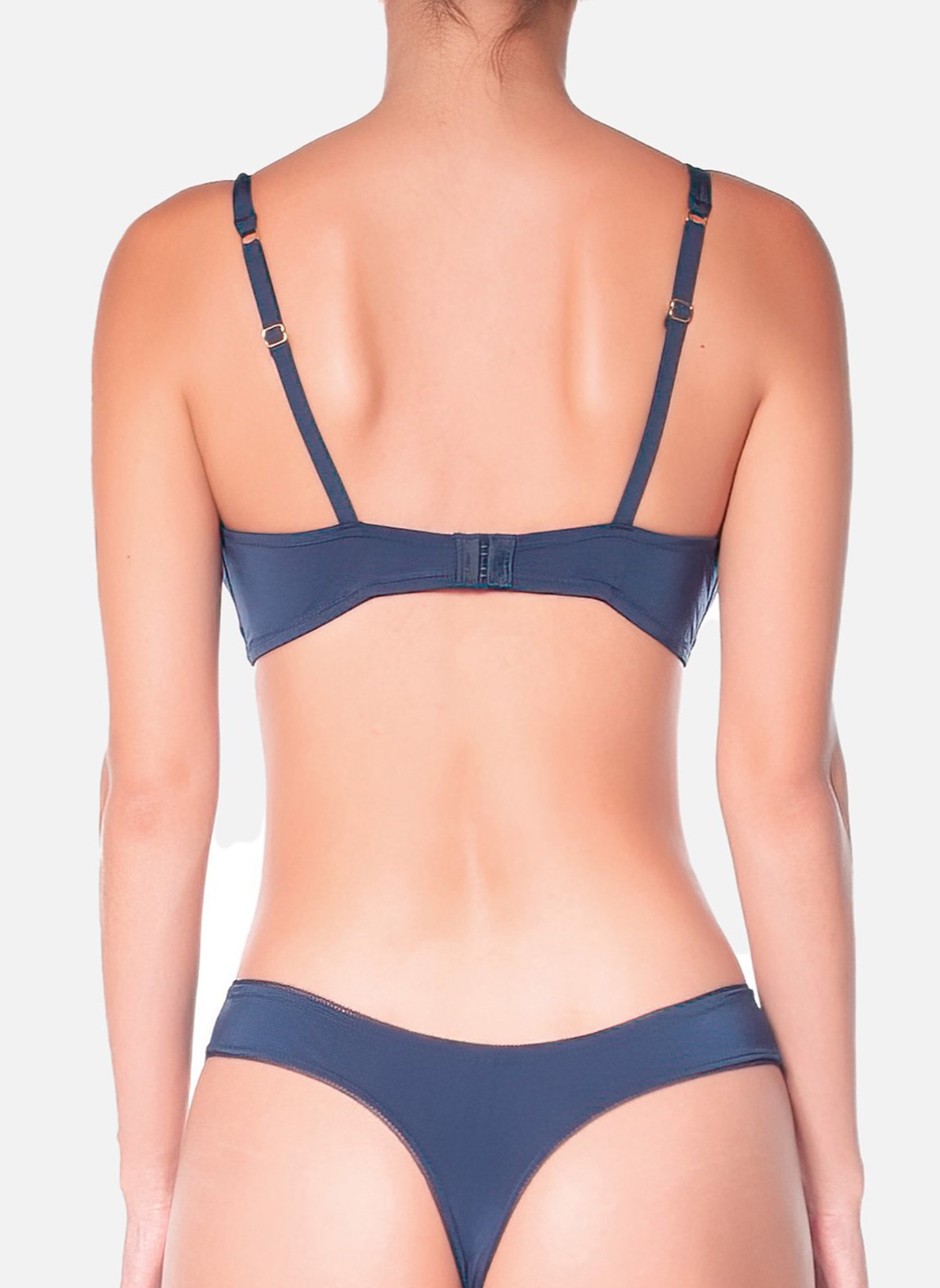 Cotton triangle bra HUIT Blue