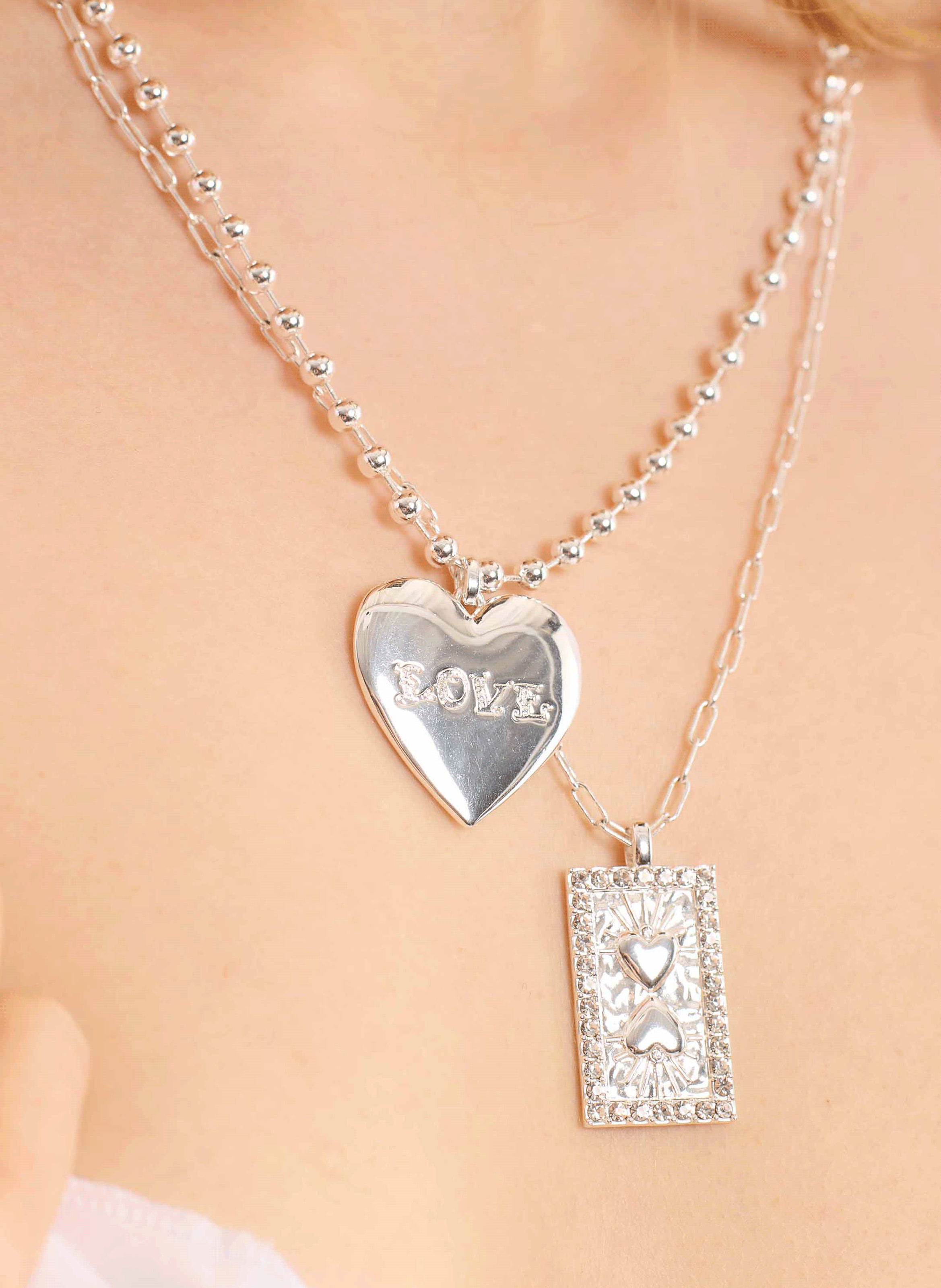 Chain necklace with central pendant HIPANEMA Silver