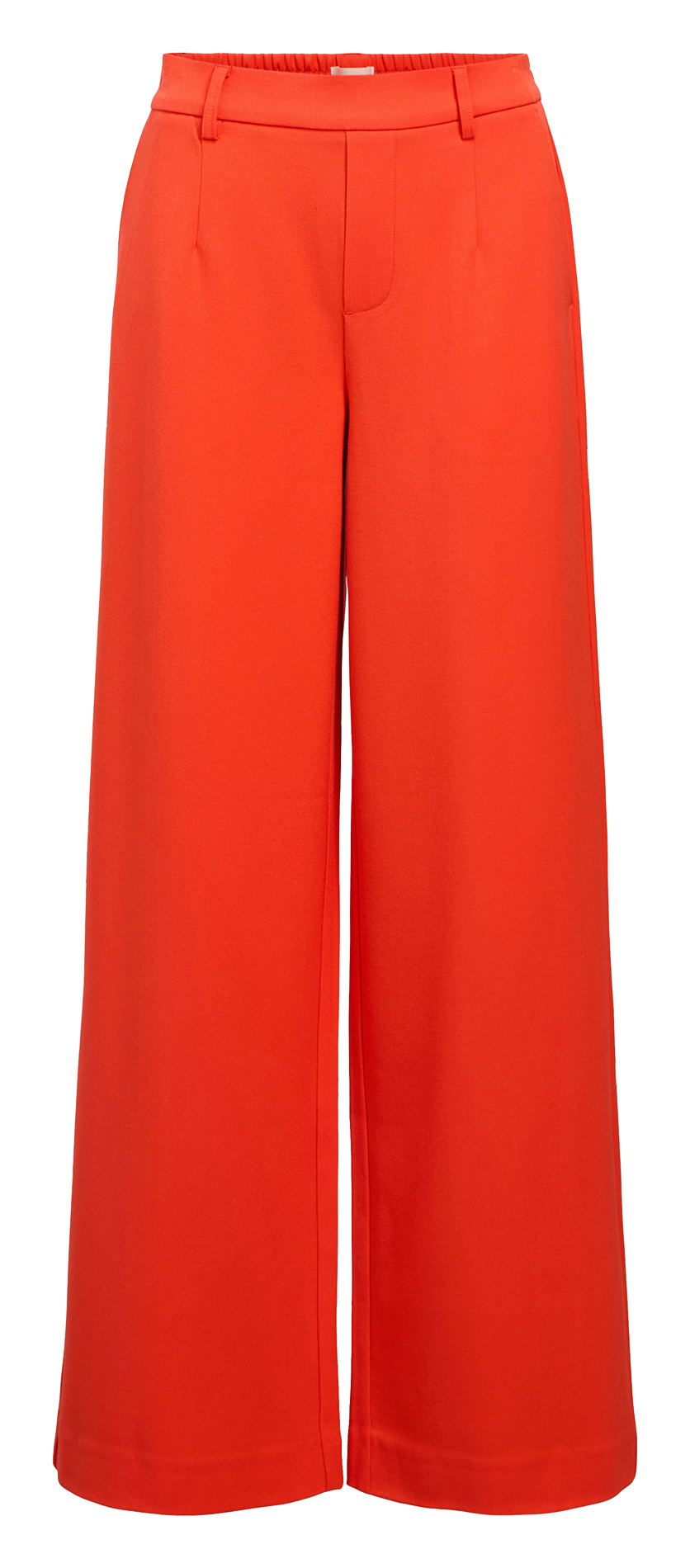 Fluid trousers with pleats OBJECT Orange