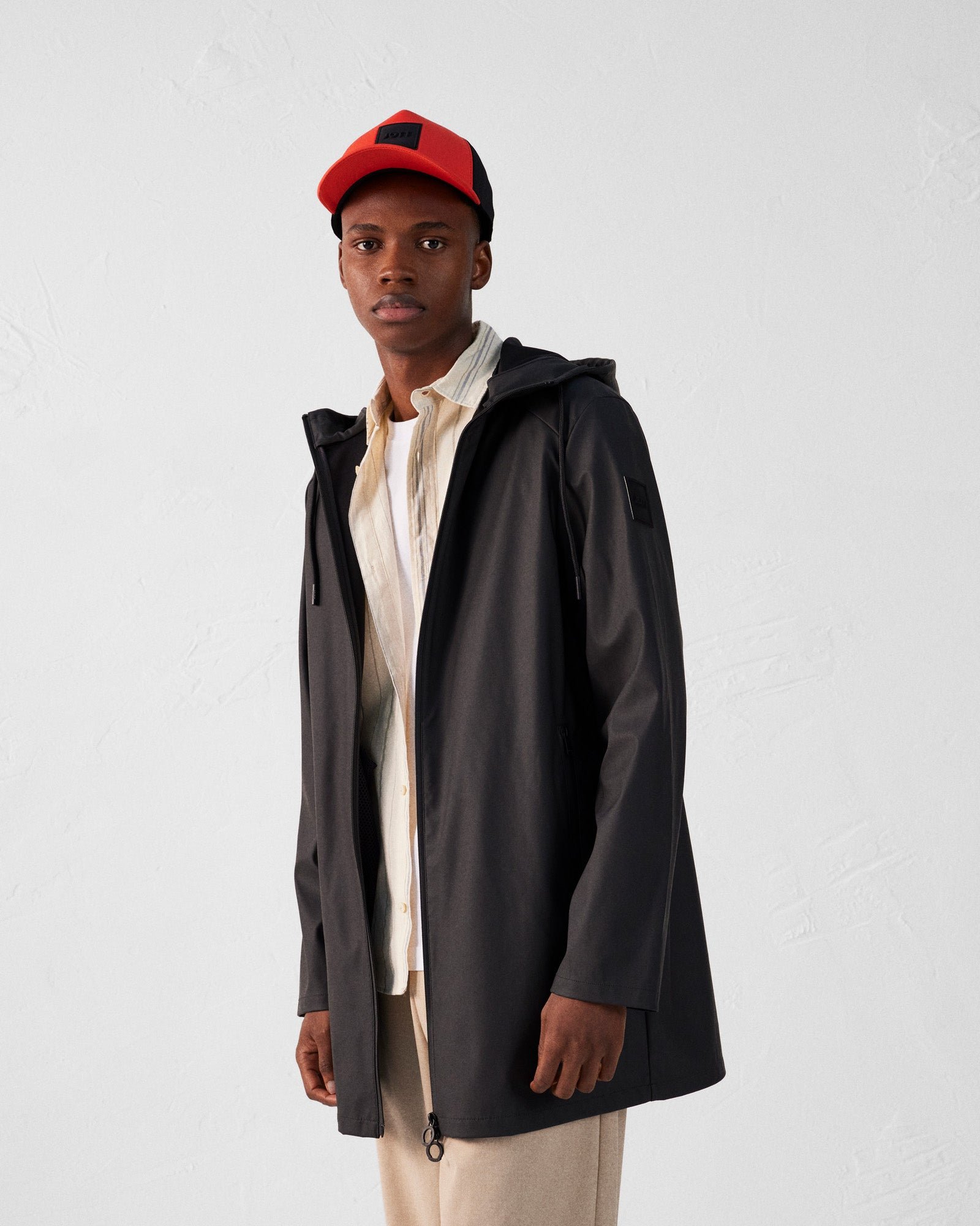 Lightweight mid-length Chester parka JOTT Black