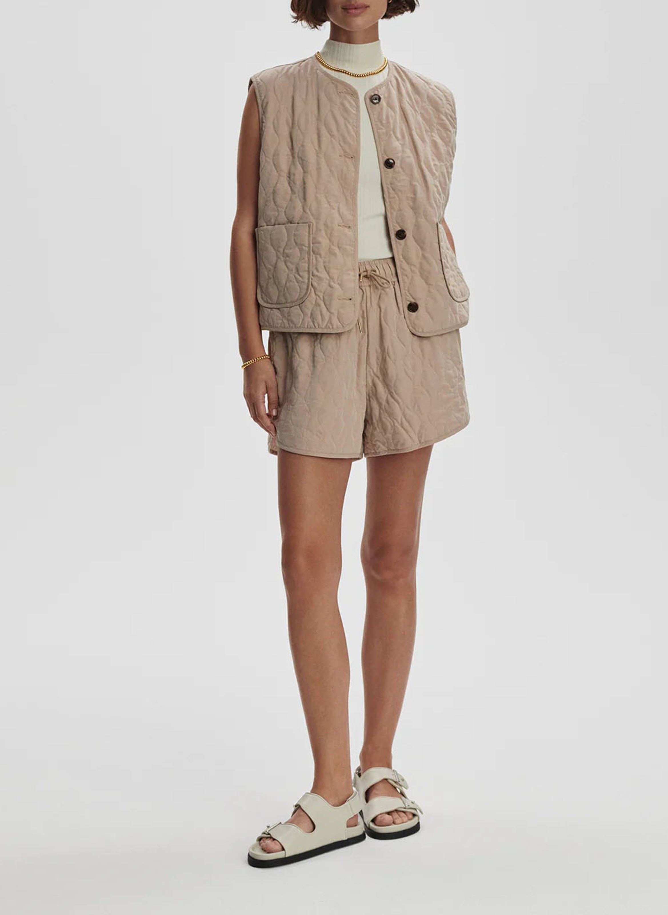 Jacke mit rundem Kragen VARLEY Beige