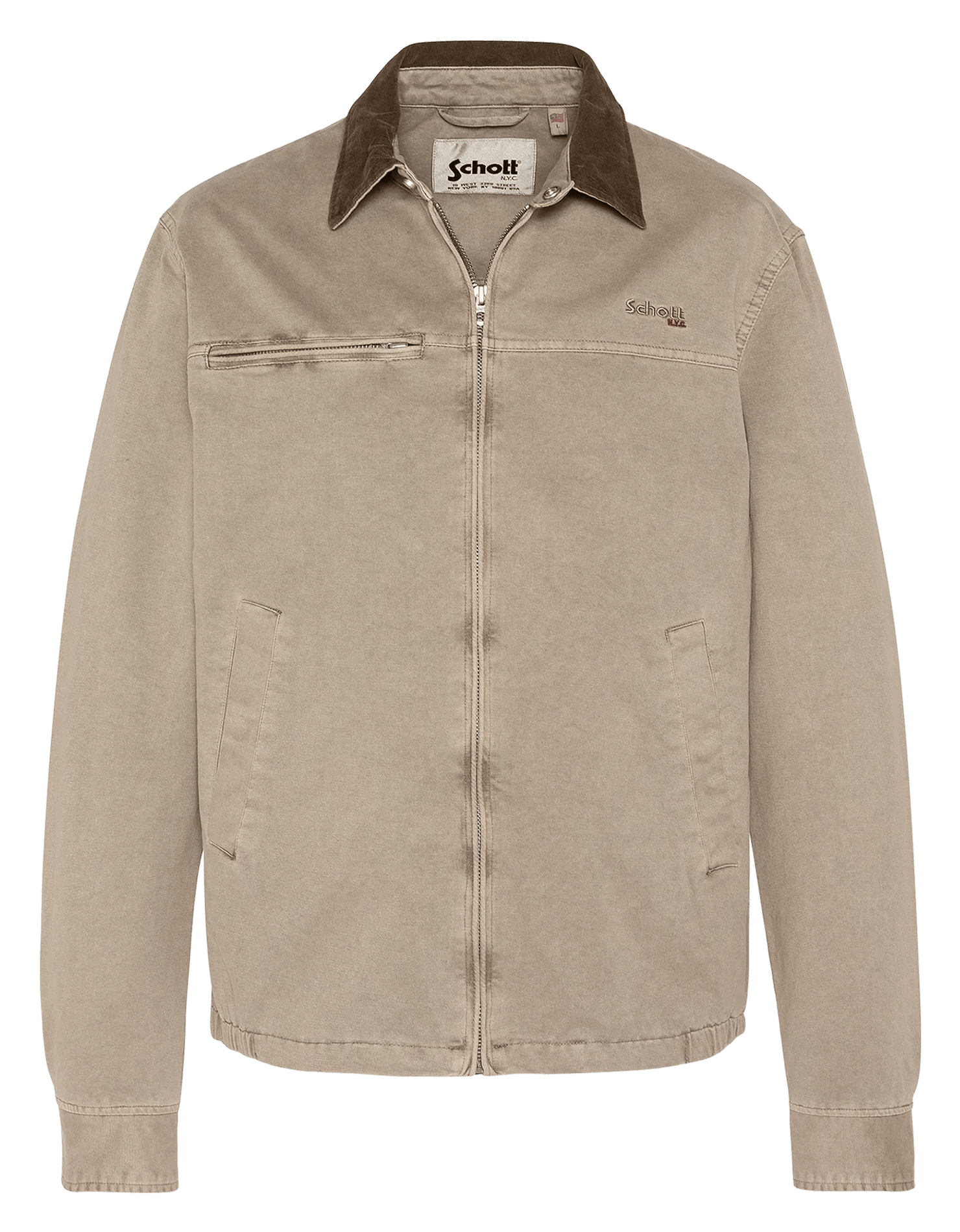Beschichtete Jacke SCHOTT Beige