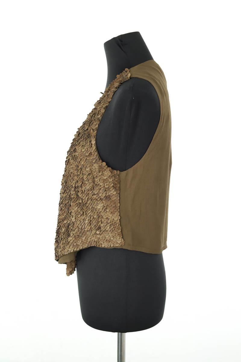 Silk blazer ANTIK BATIK - Seconde Main Khaki