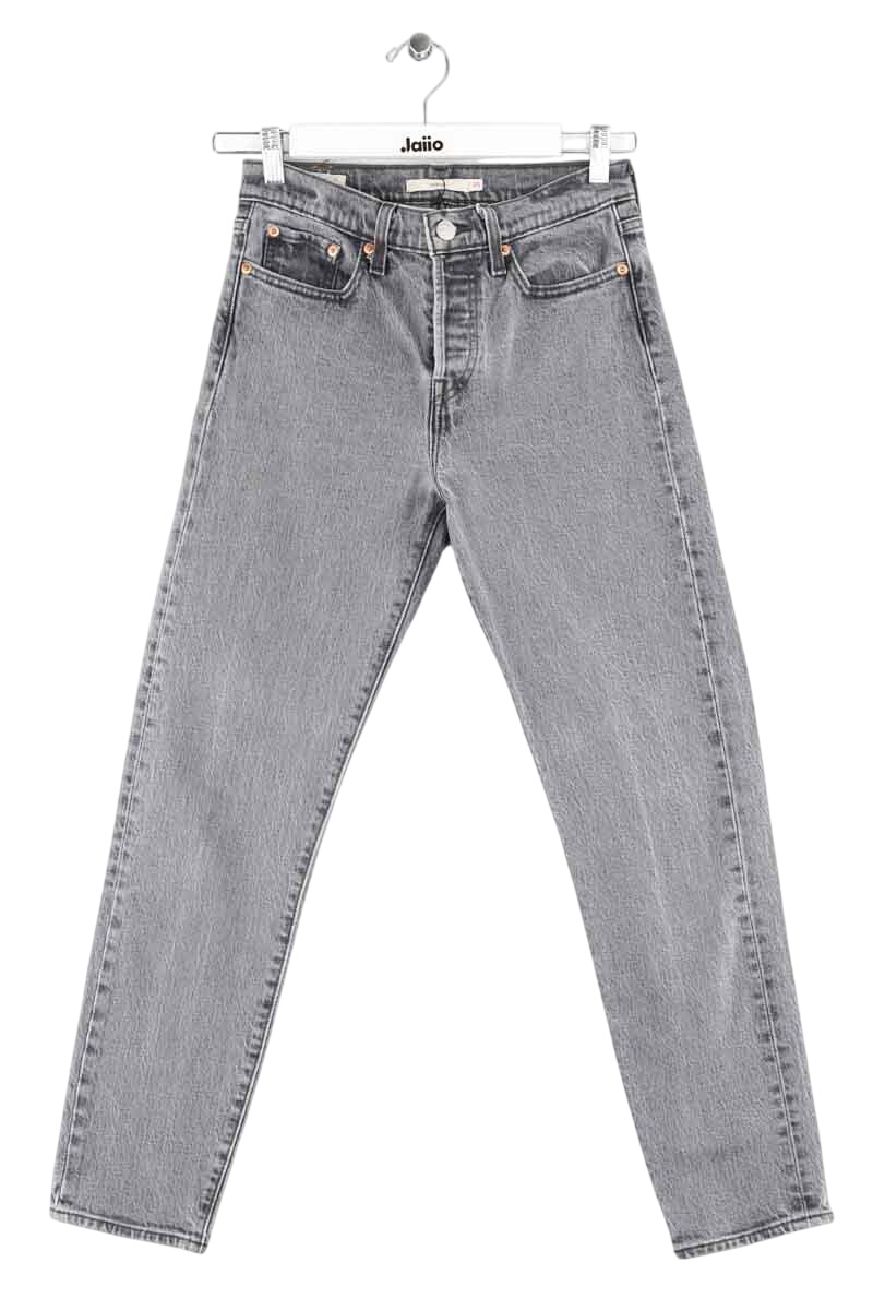 Cotton straight jeans LEVI'S - Seconde main Grey