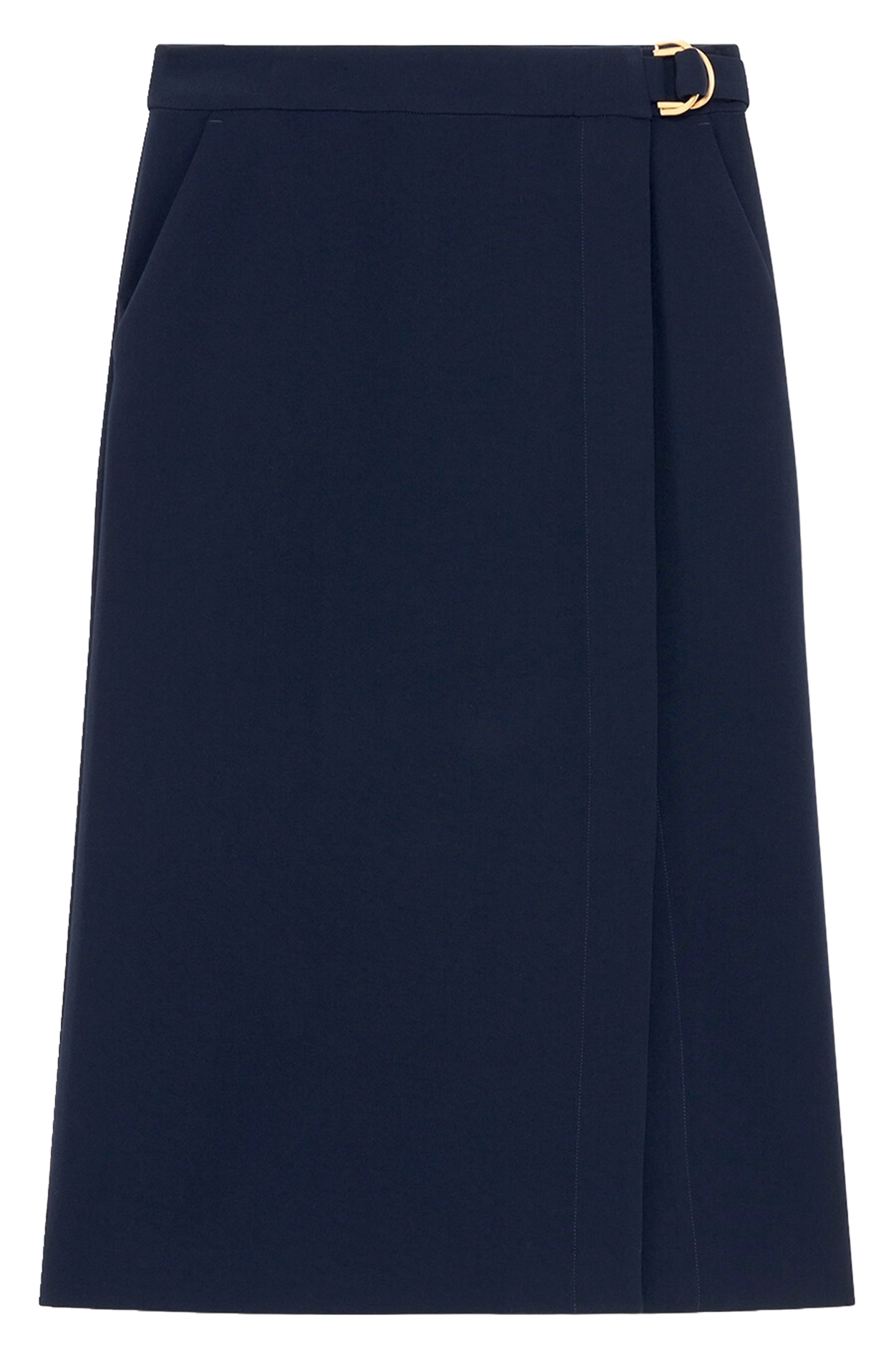 Midi wrap skirt CAROLL Blue