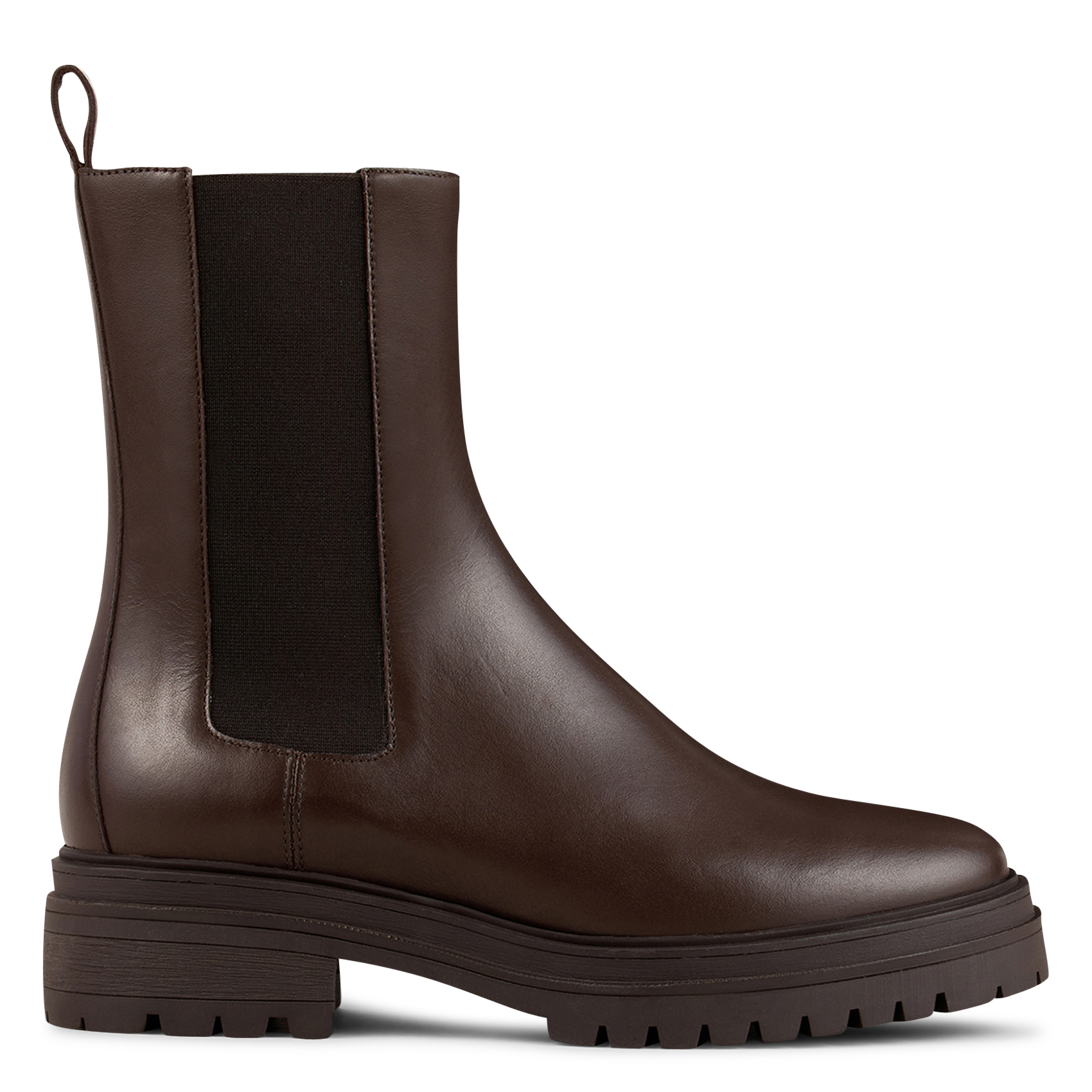 Bottines Chelsea en cuir BA&SH Marron