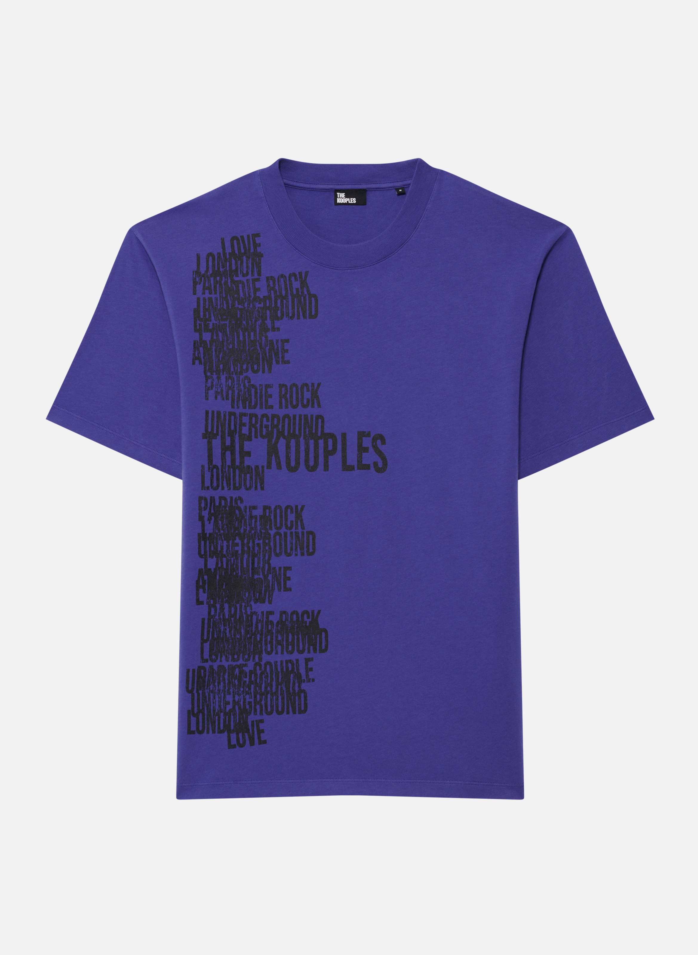 T-shirt with The Kooples screen print Blue