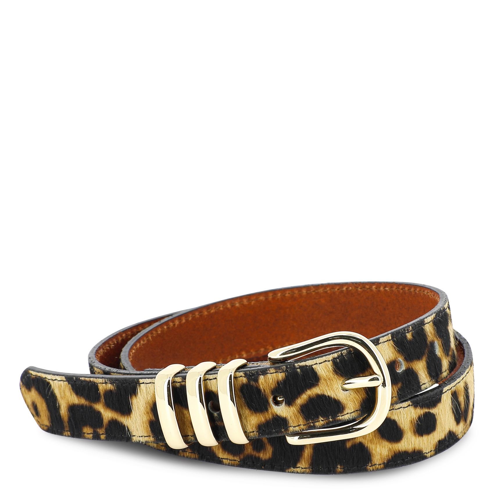 Armband aus Leder in Leoparden-Optik HERBERT FRERE SOEUR Schwarz