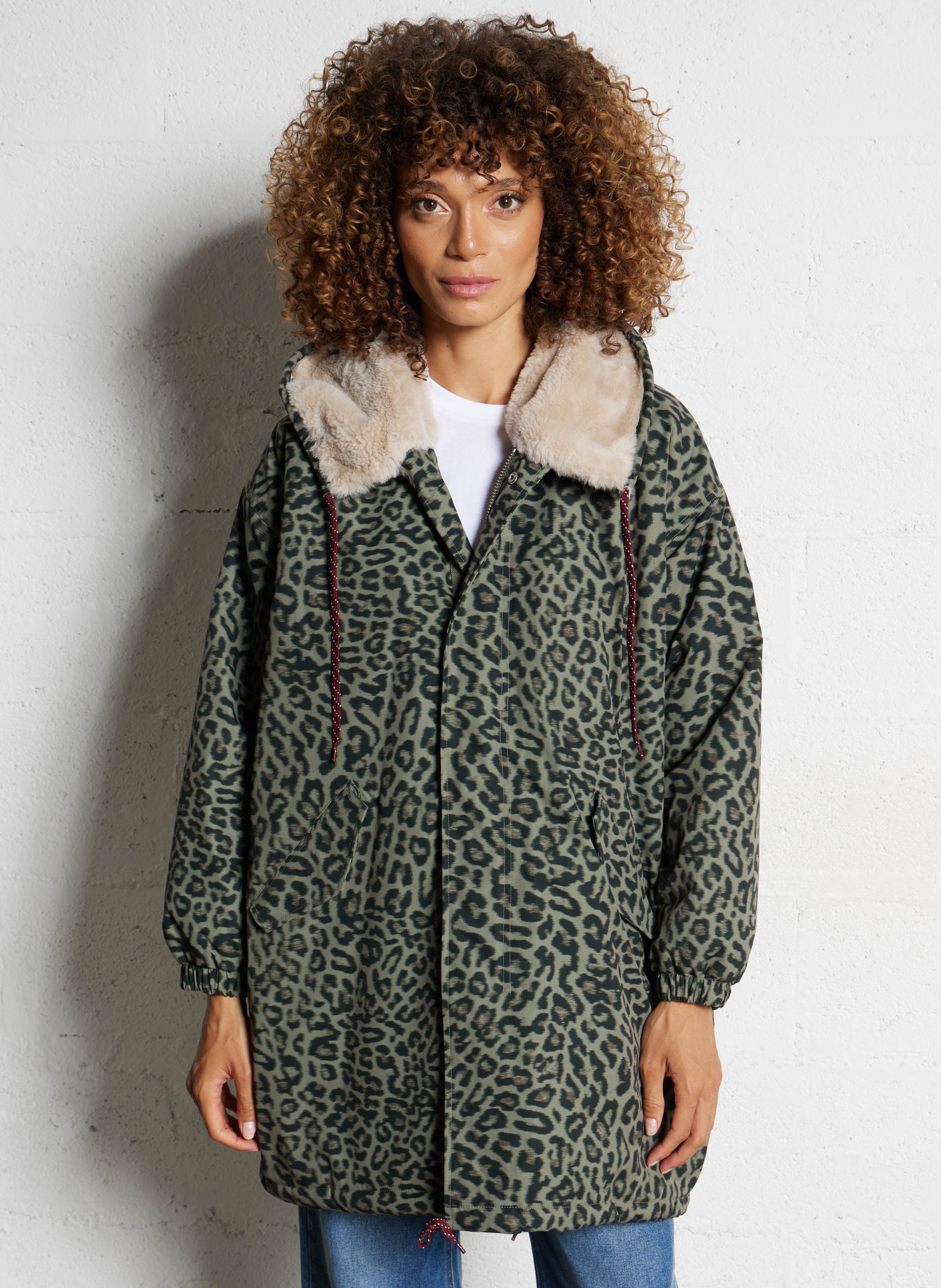 Oversized jas met capuchon BELLEROSE Grijs
