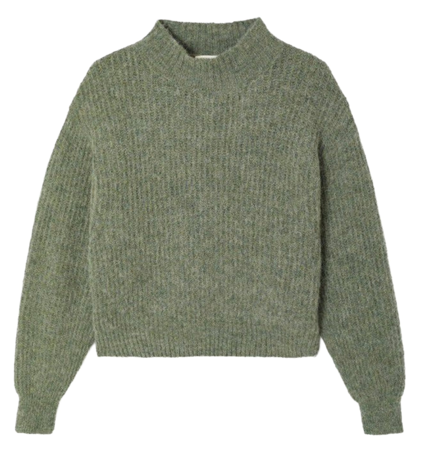 Straight-cut high-neck sweater AMERICAN VINTAGE Green