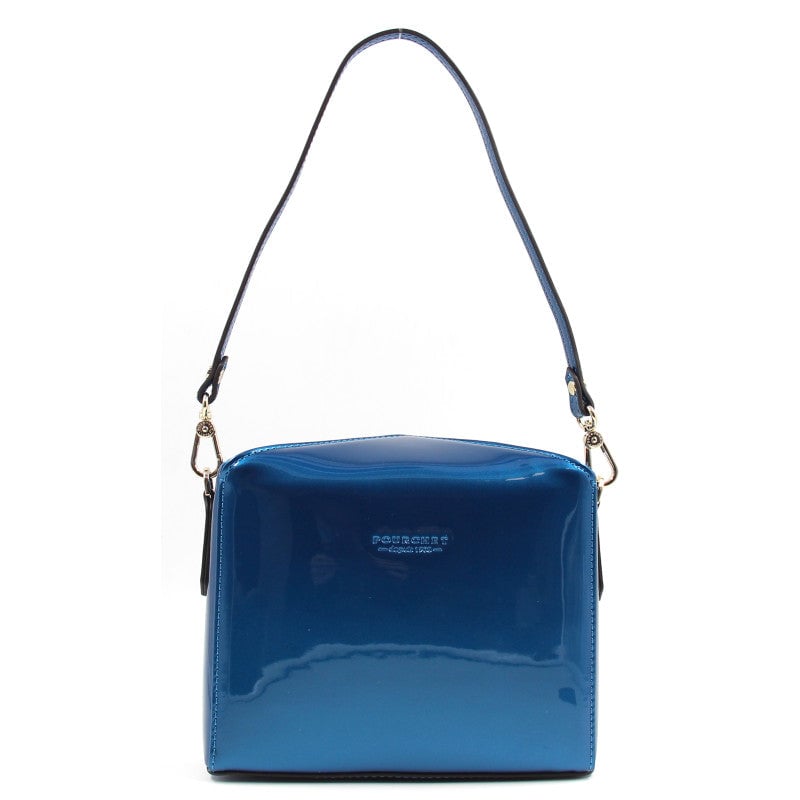 Shoulder bag - synthetic and leather POURCHET Blue