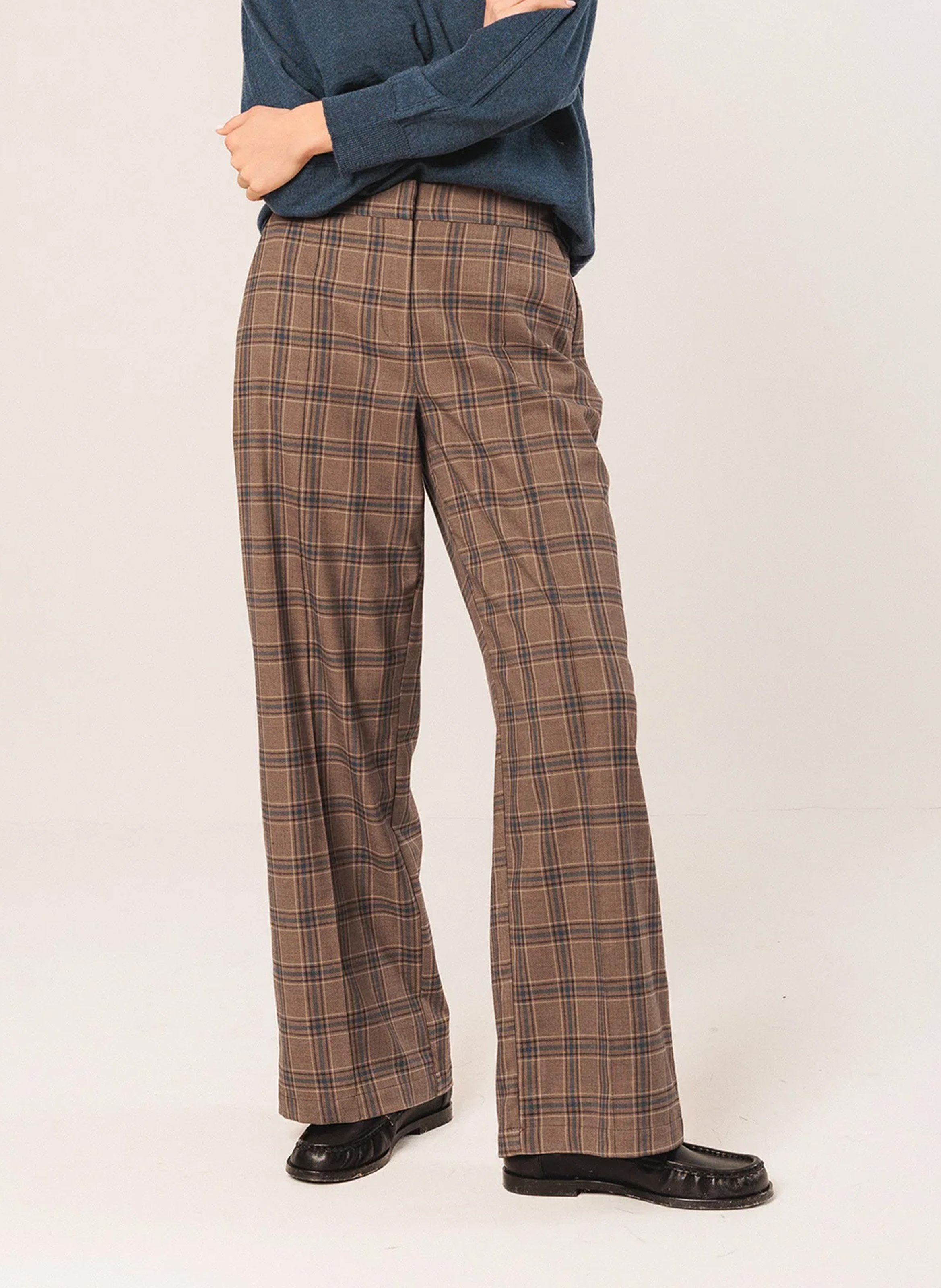 Wide trousers INDI & COLD Brown
