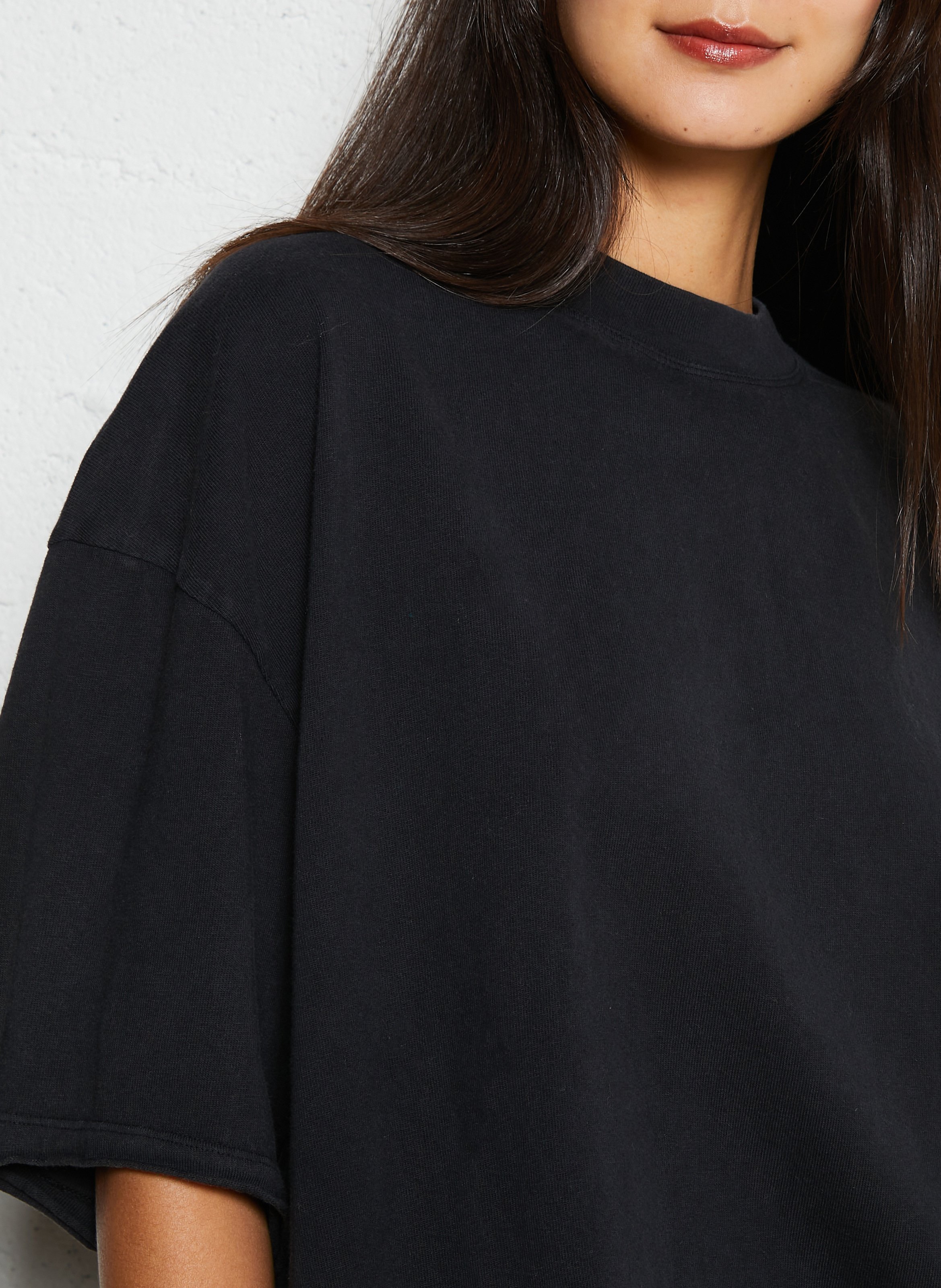 Loose-fit cotton T-shirt AMERICAN VINTAGE Black