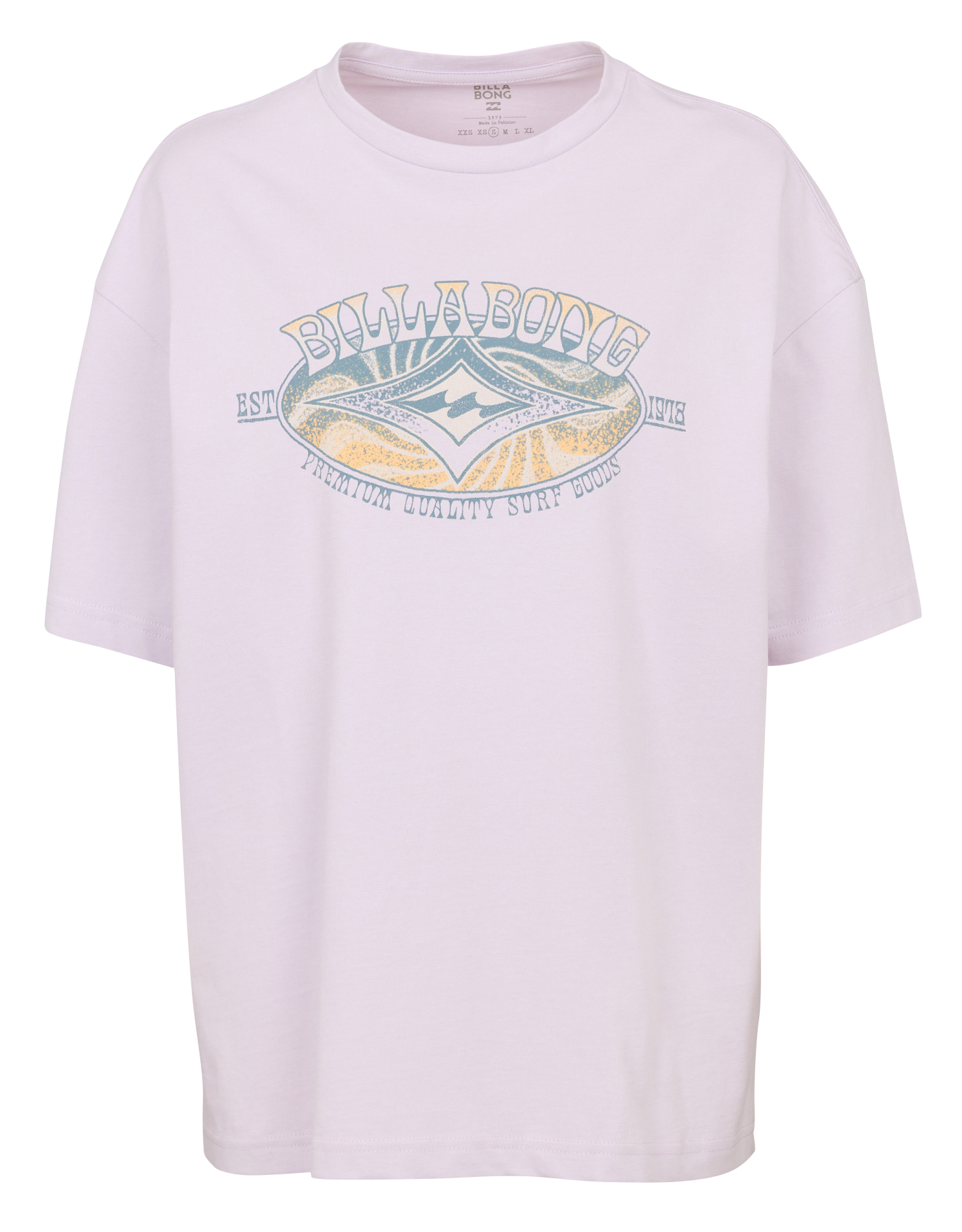 Tee-shirt col rond en coton BILLABONG Violet
