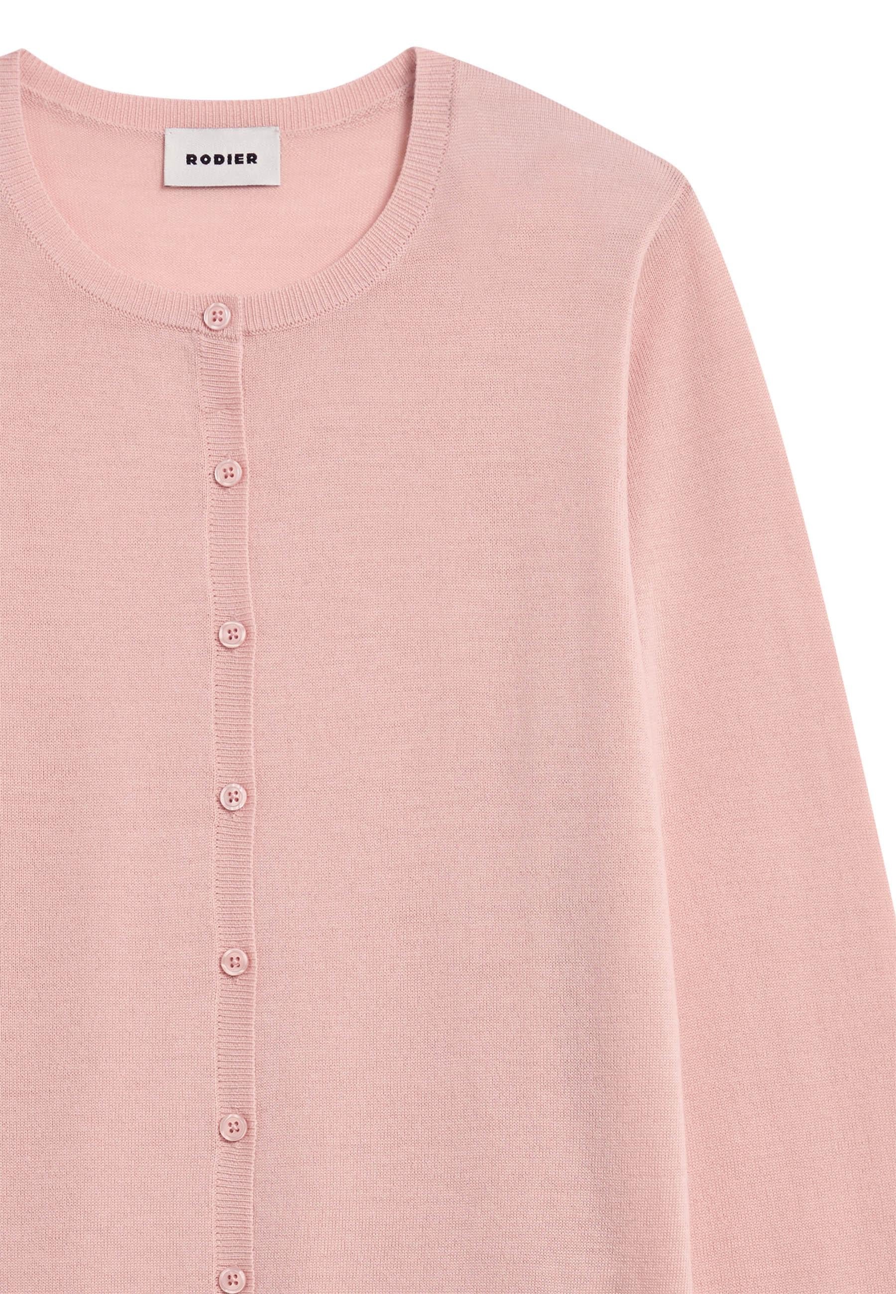 Merino wool cardigan RODIER Pink