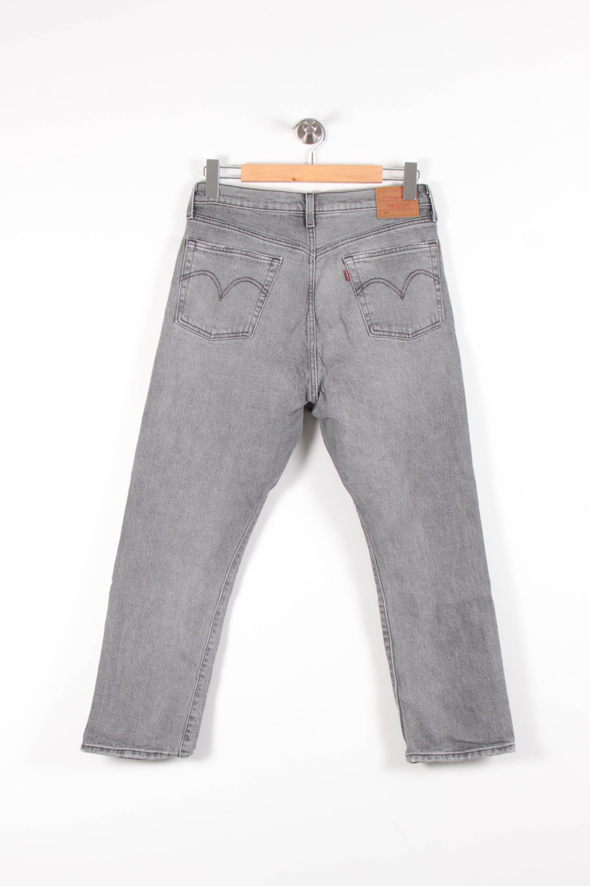 Cropped slim jeans with studs LEVI'S - Seconde main Grey