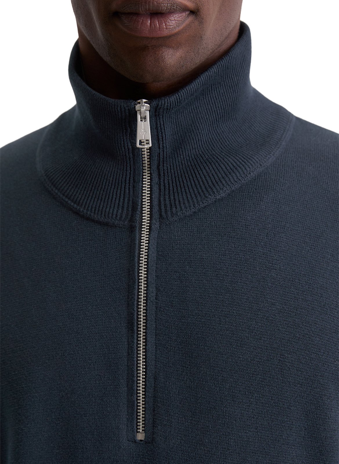 Pull col camionneur en coton MARC O'POLO Bleu