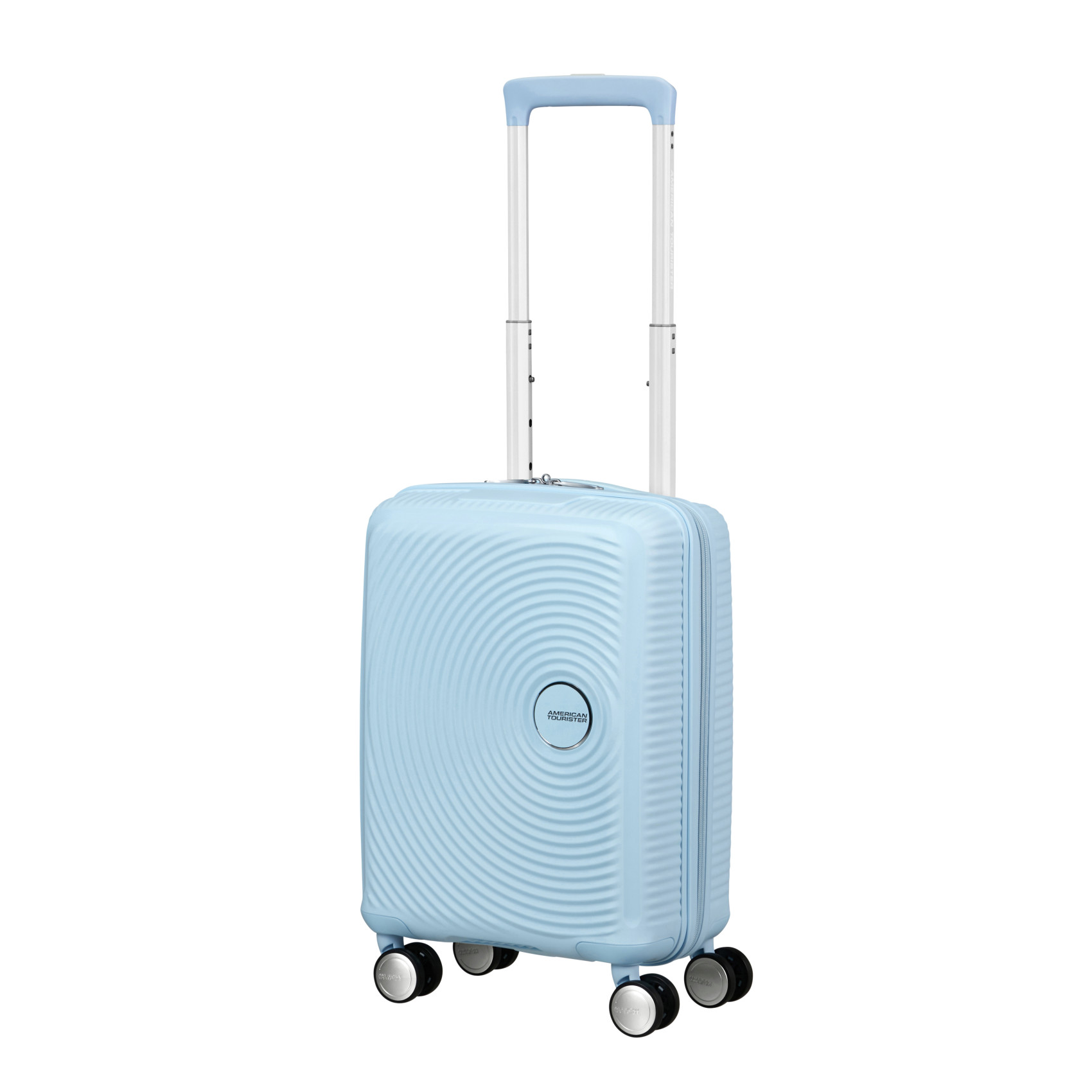 Soundbox Mini Suitcase 4 Wheels Size S AMERICAN TOURISTER Blue