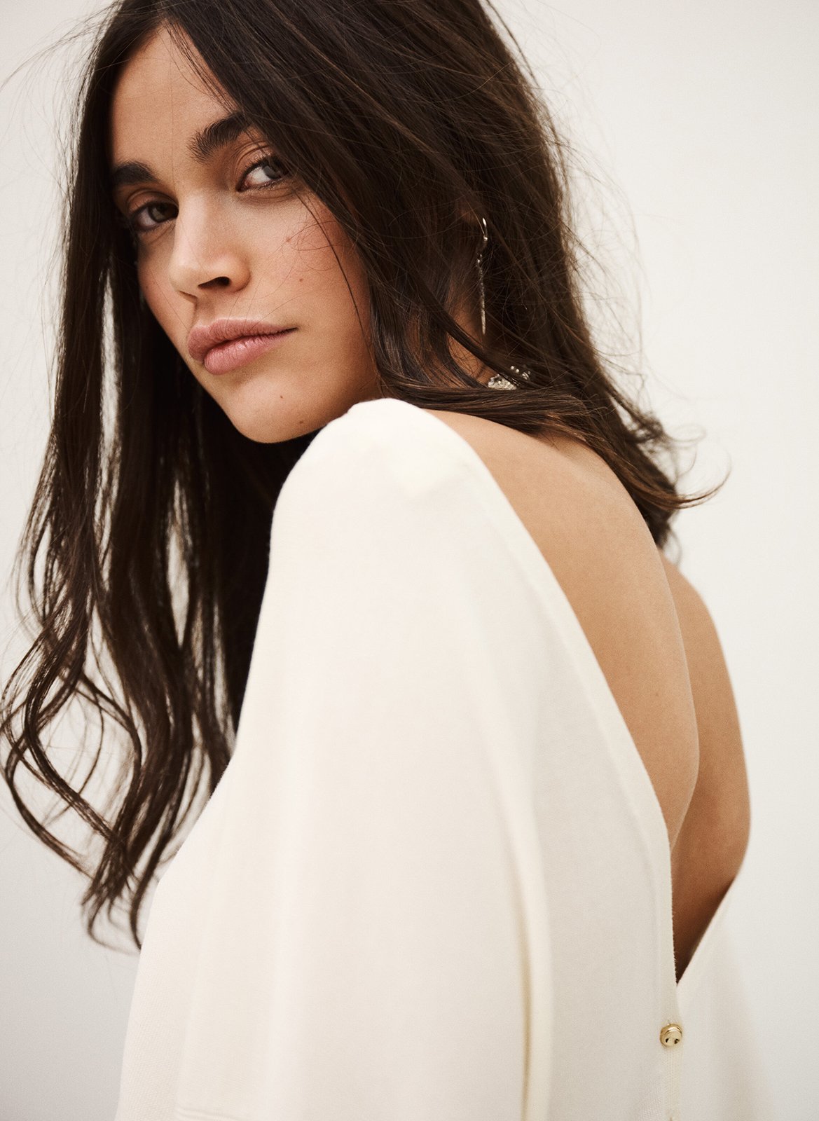 Pull col rond BA&SH Beige