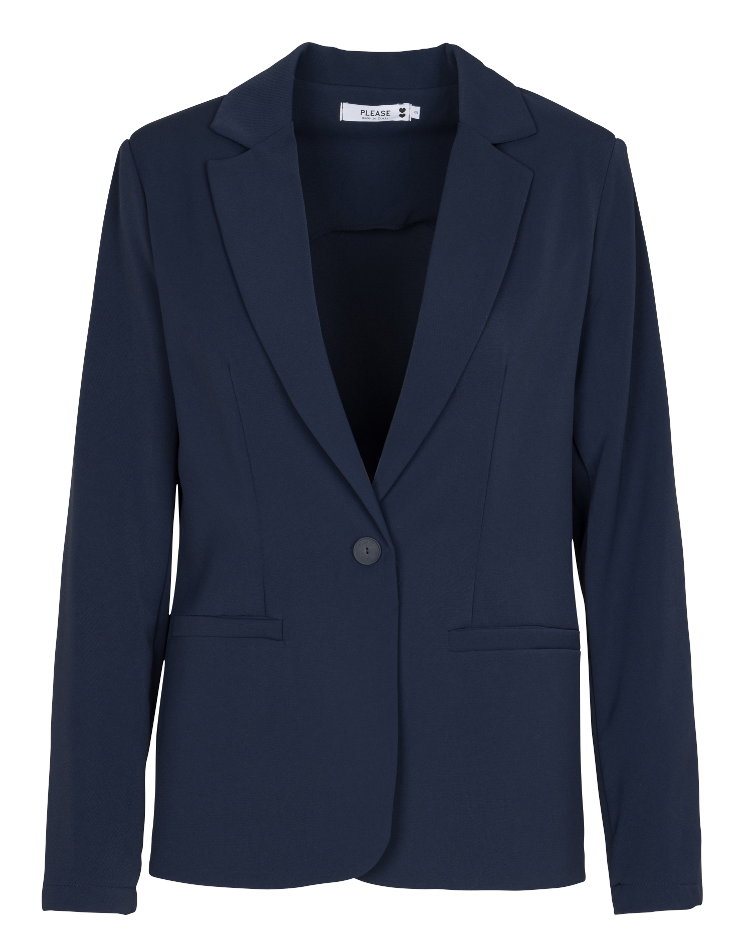 Solid tailored fluid blazer PLEASE Blue