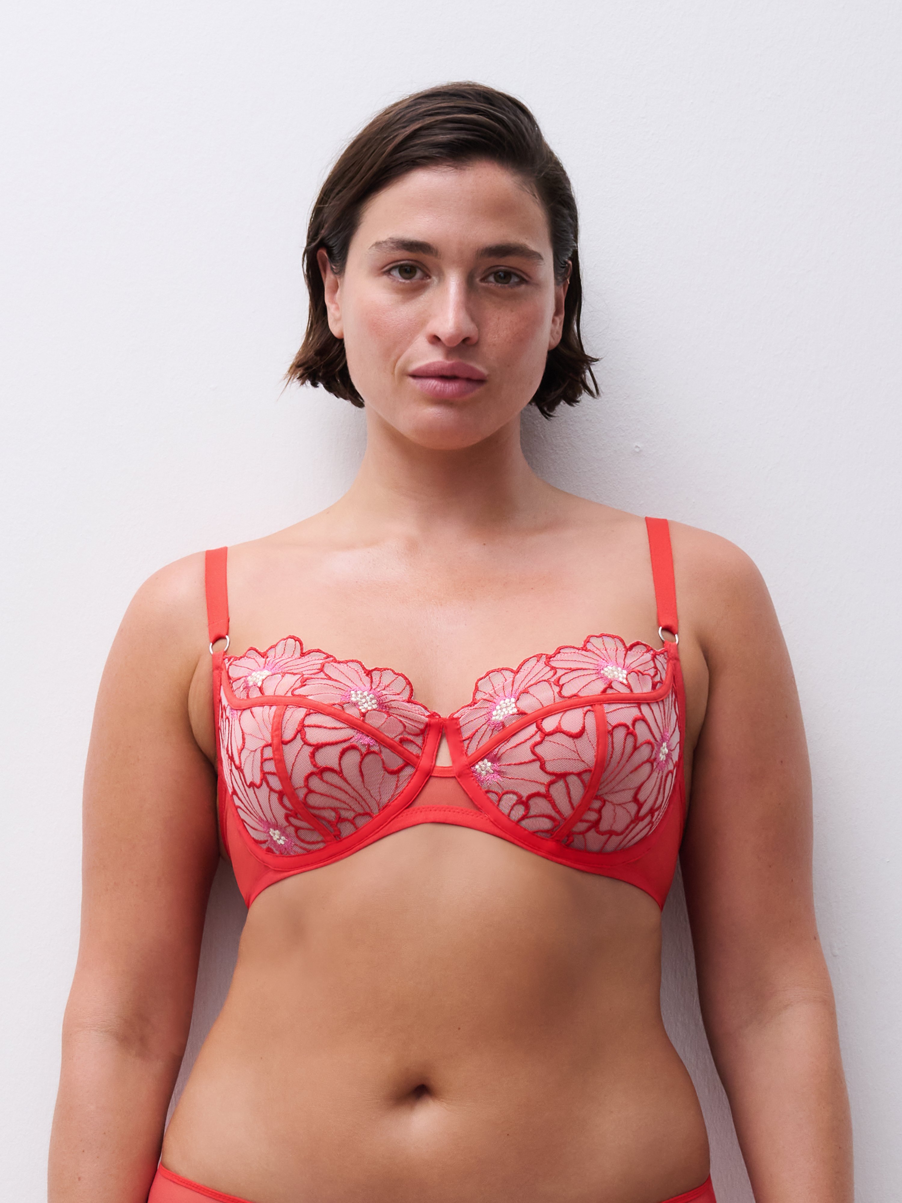 Balconette bra with embroidery CHANTELLE PULP