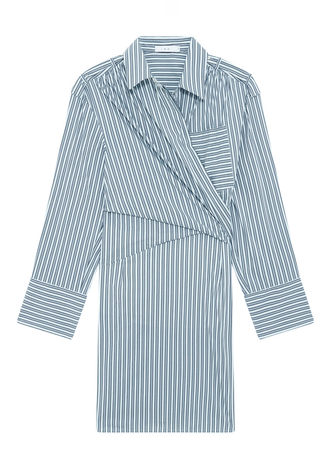 Robe courte cintrée à rayures IRO Bleu