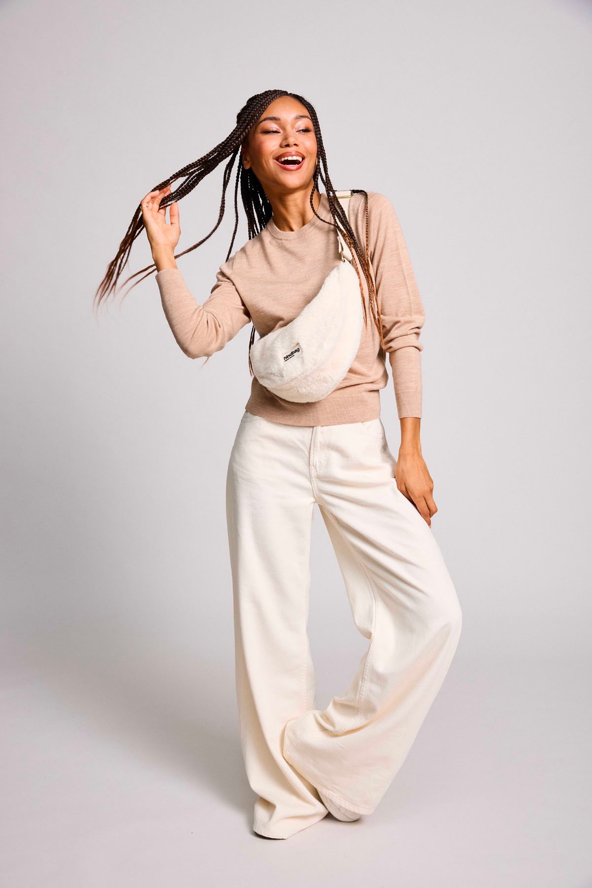 Cotton waist bag HINDBAG White