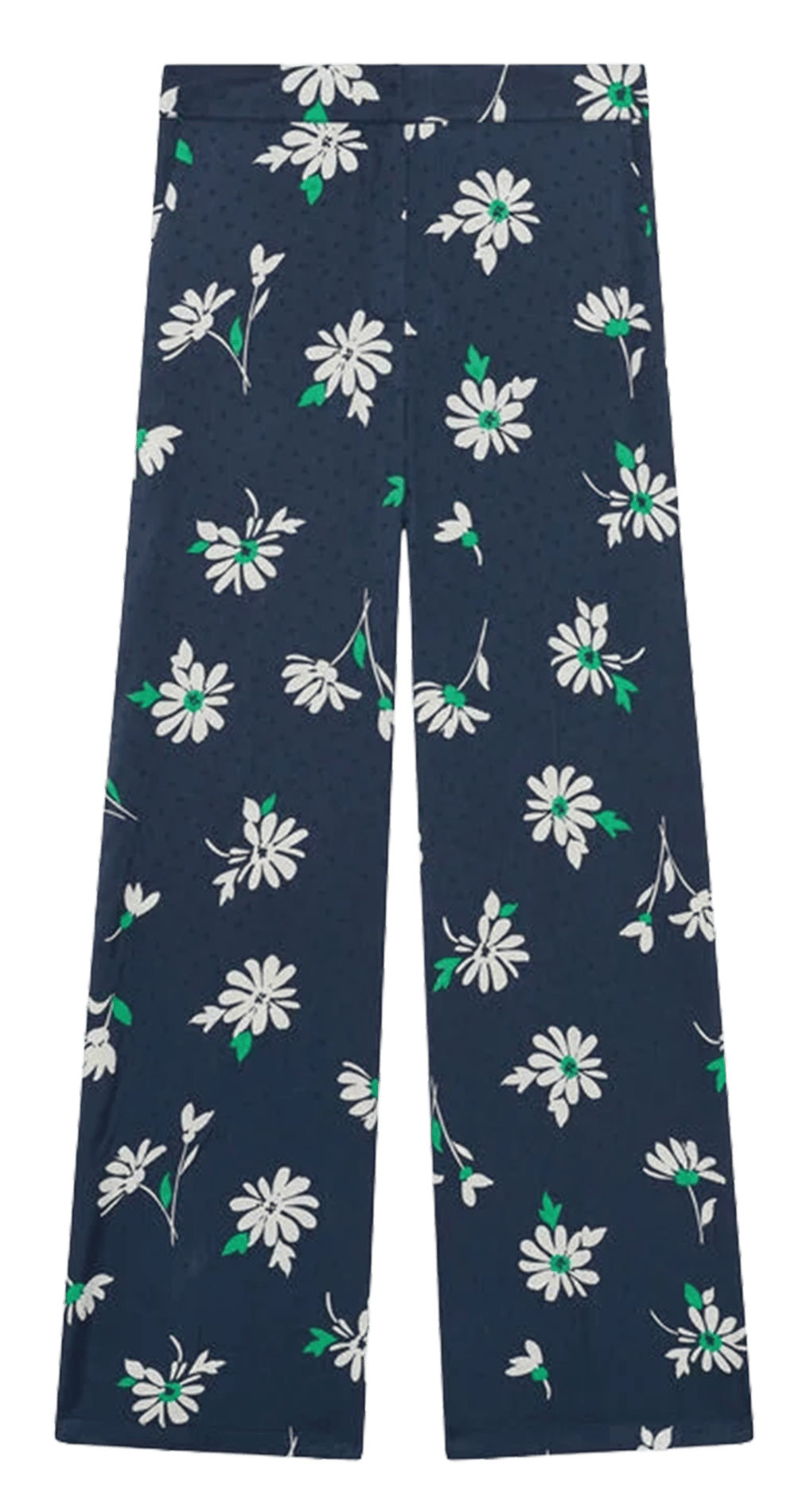 Pantalon large imprimé CAROLL Bleu