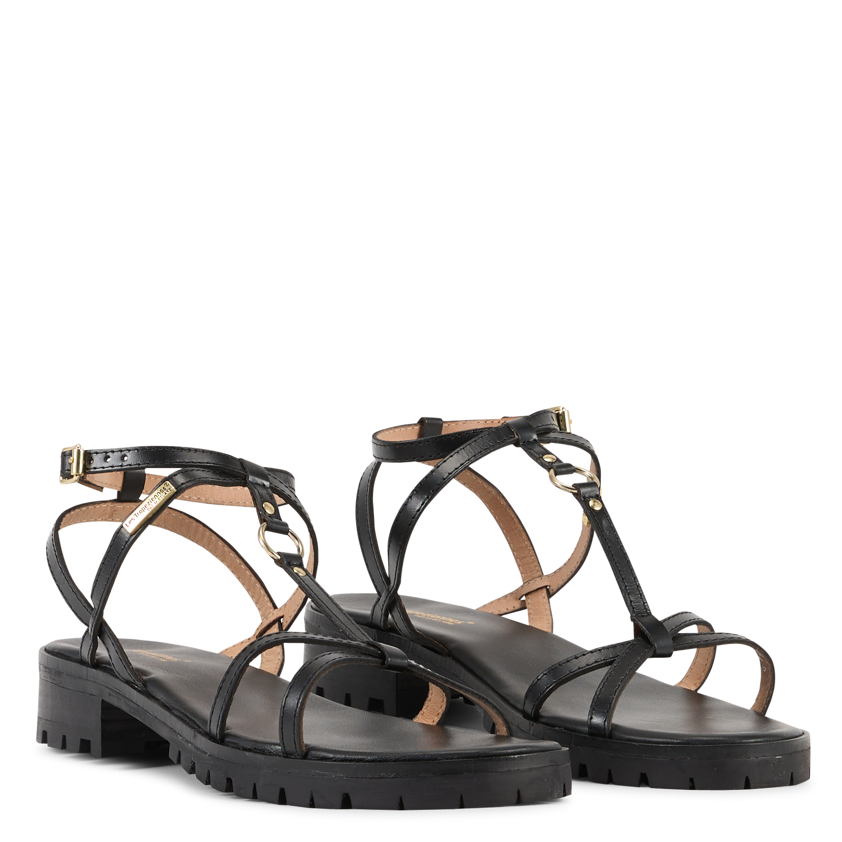 Leren sandalen LES TROPEZIENNES PAR M.BELARBI Zwart