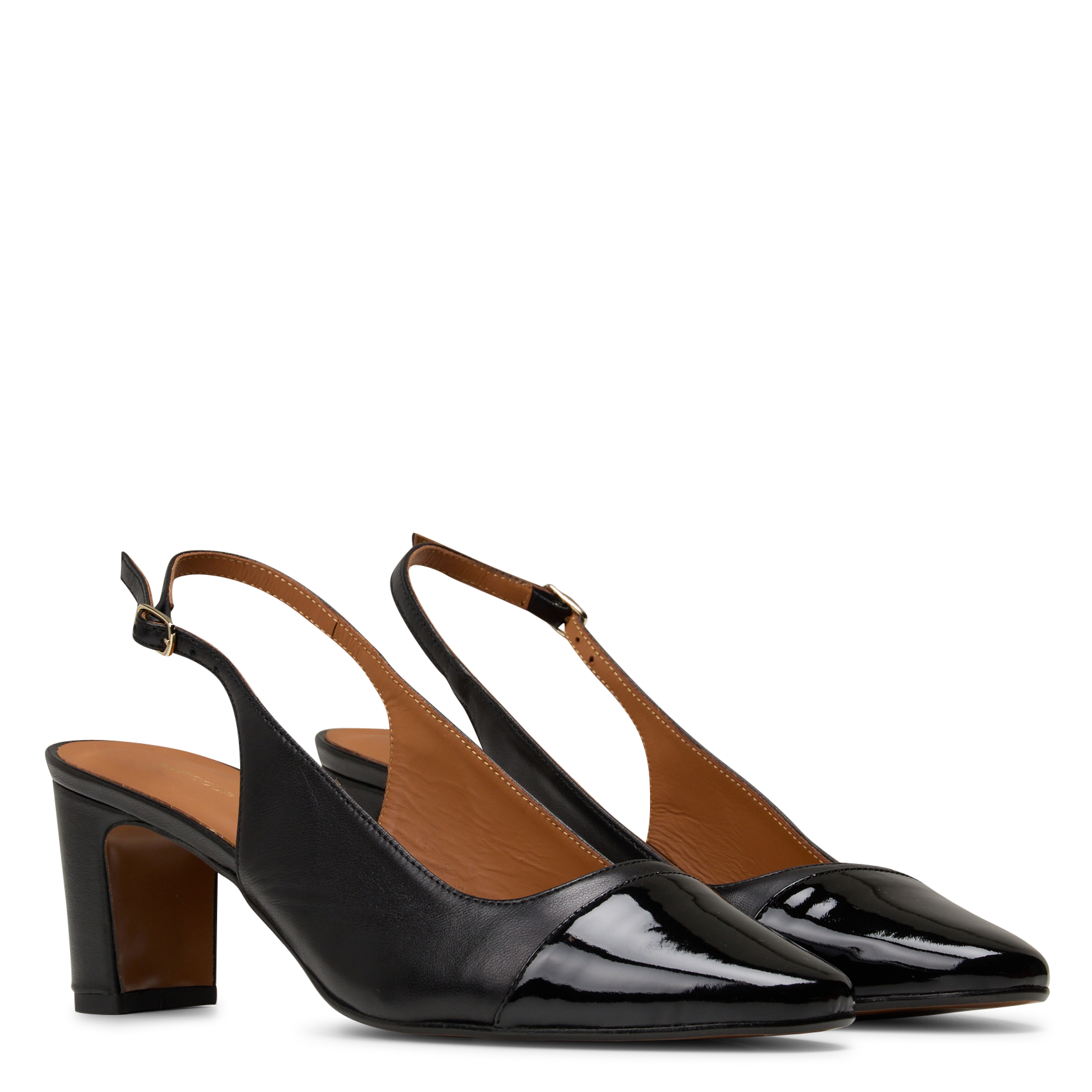 Riemchenschuhe aus Leder RIVECOUR Schwarz