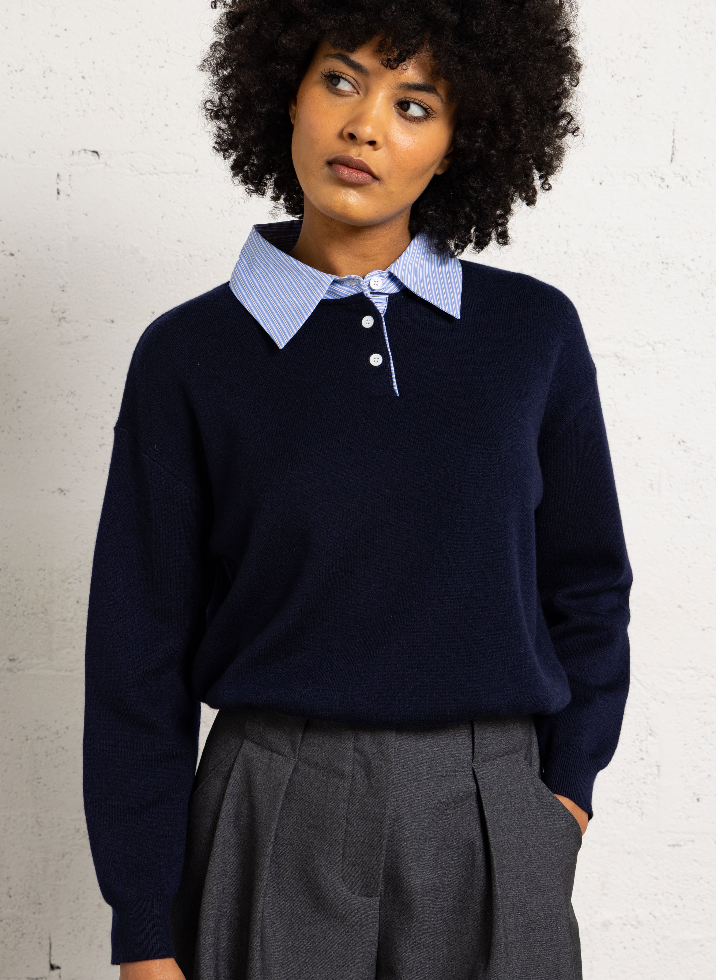 Sjaal van fantasietricot - Aly SUNCOO Blauw
