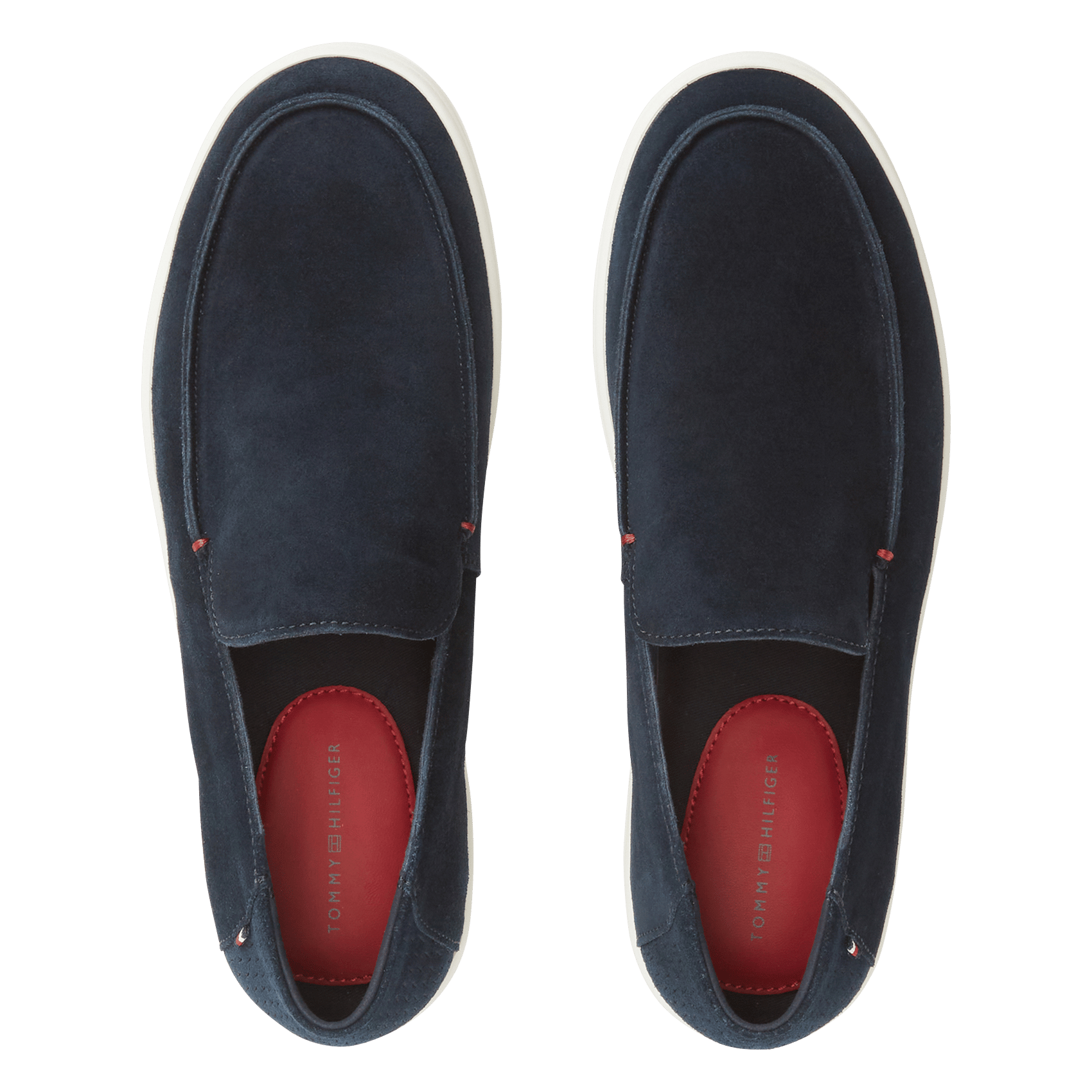 Mokassins aus Veloursleder TOMMY HILFIGER Blau