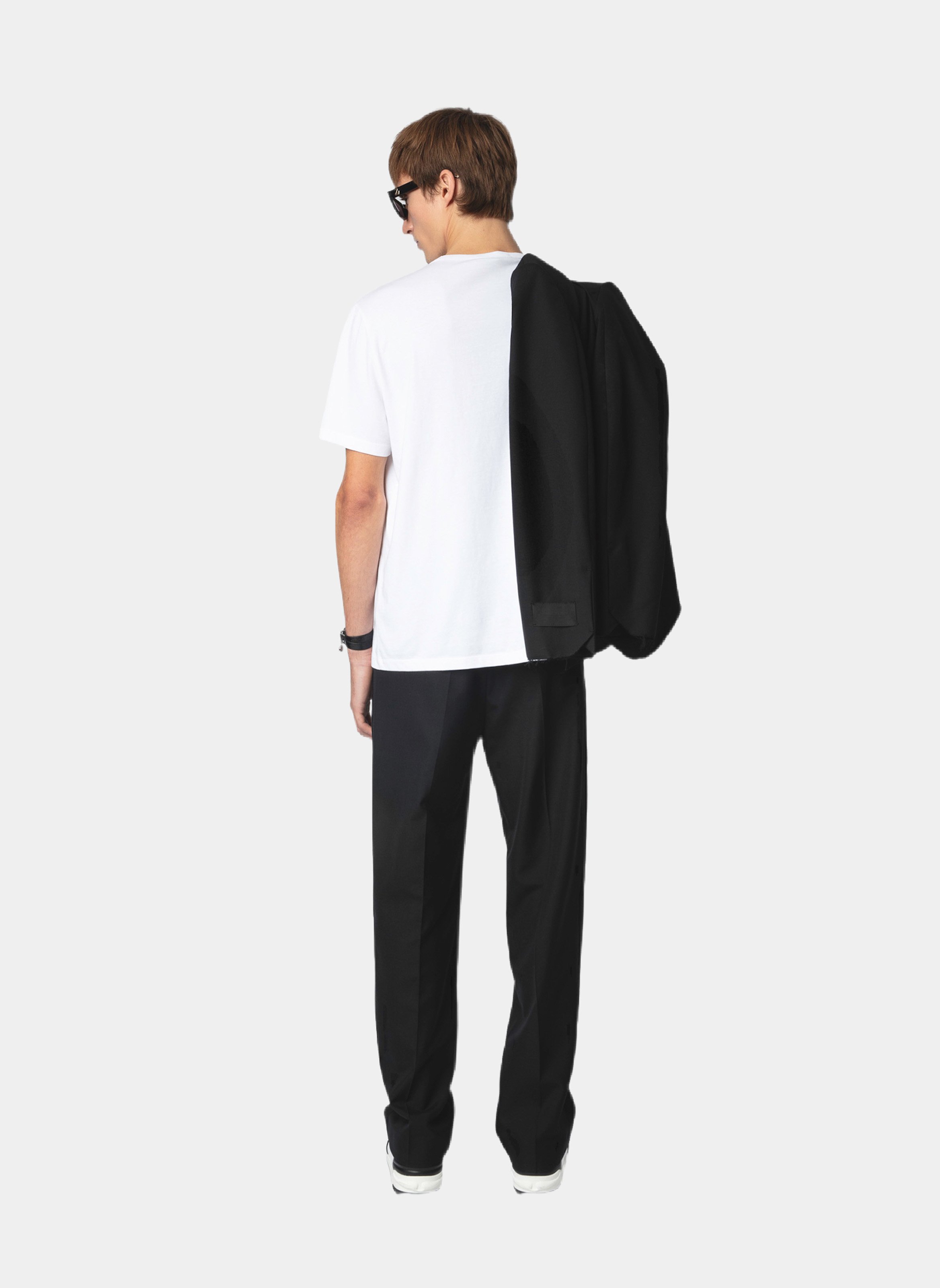 Tee-shirt droit en coton bio sérigraphié ZADIG&VOLTAIRE Blanc